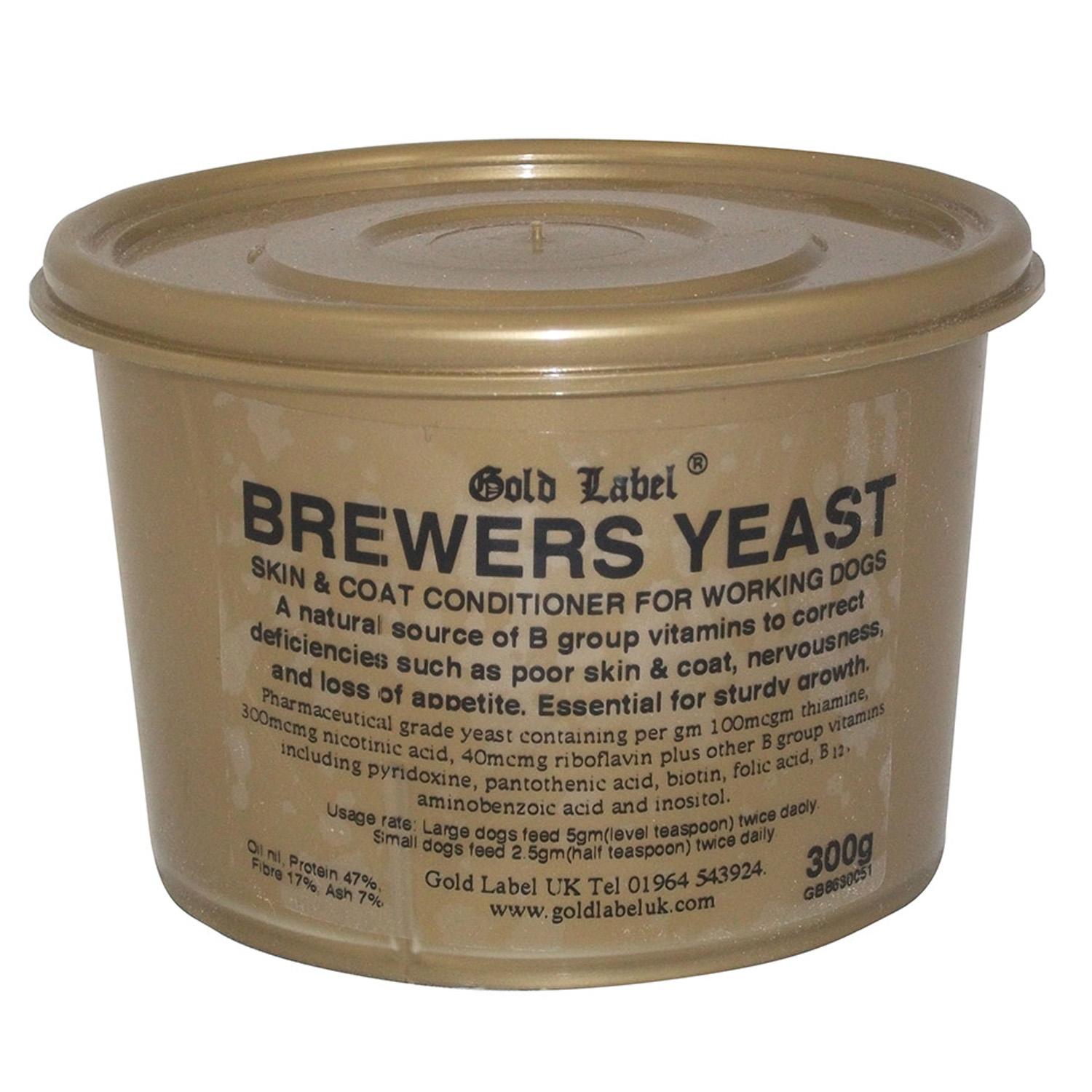 GOLD LABEL CANINE BREWERS YEAST 300 GM