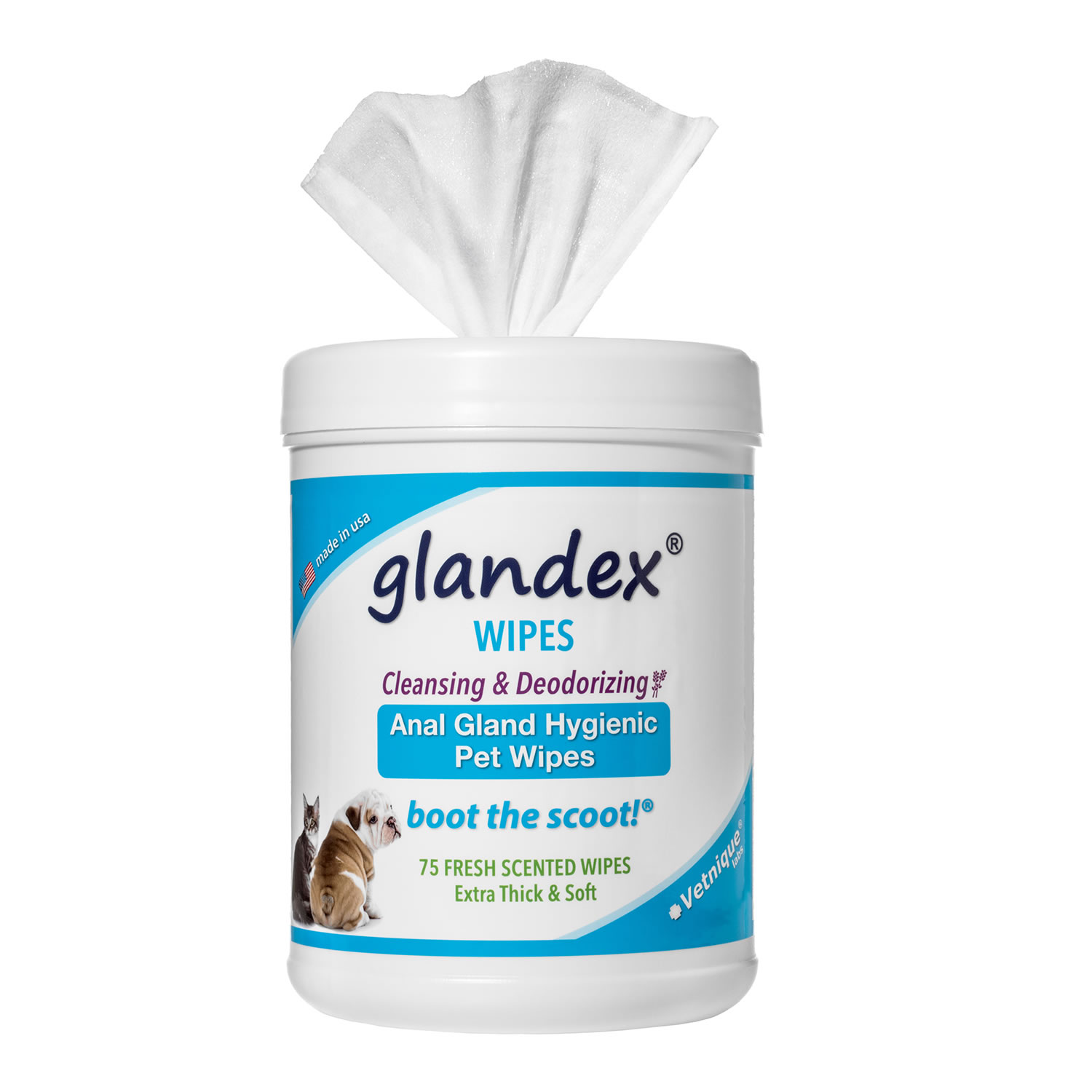 GLANDEX ANAL PET WIPES 75 PACK 75 PACK