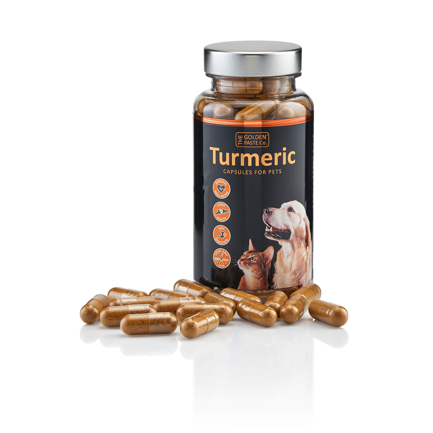 GOLDEN PASTE COMPANY TURMERIC CAPSULES FOR PETS 90 CAPSULES