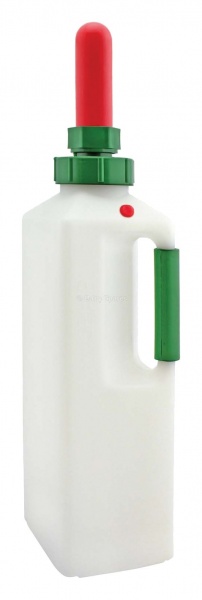 Calf Bottle c/w Handle and Red Teat