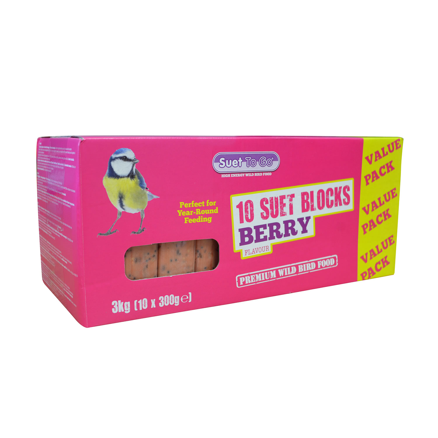 SUET TO GO SUET BLOCK BERRY 300 GM X 10 PACK BERRY