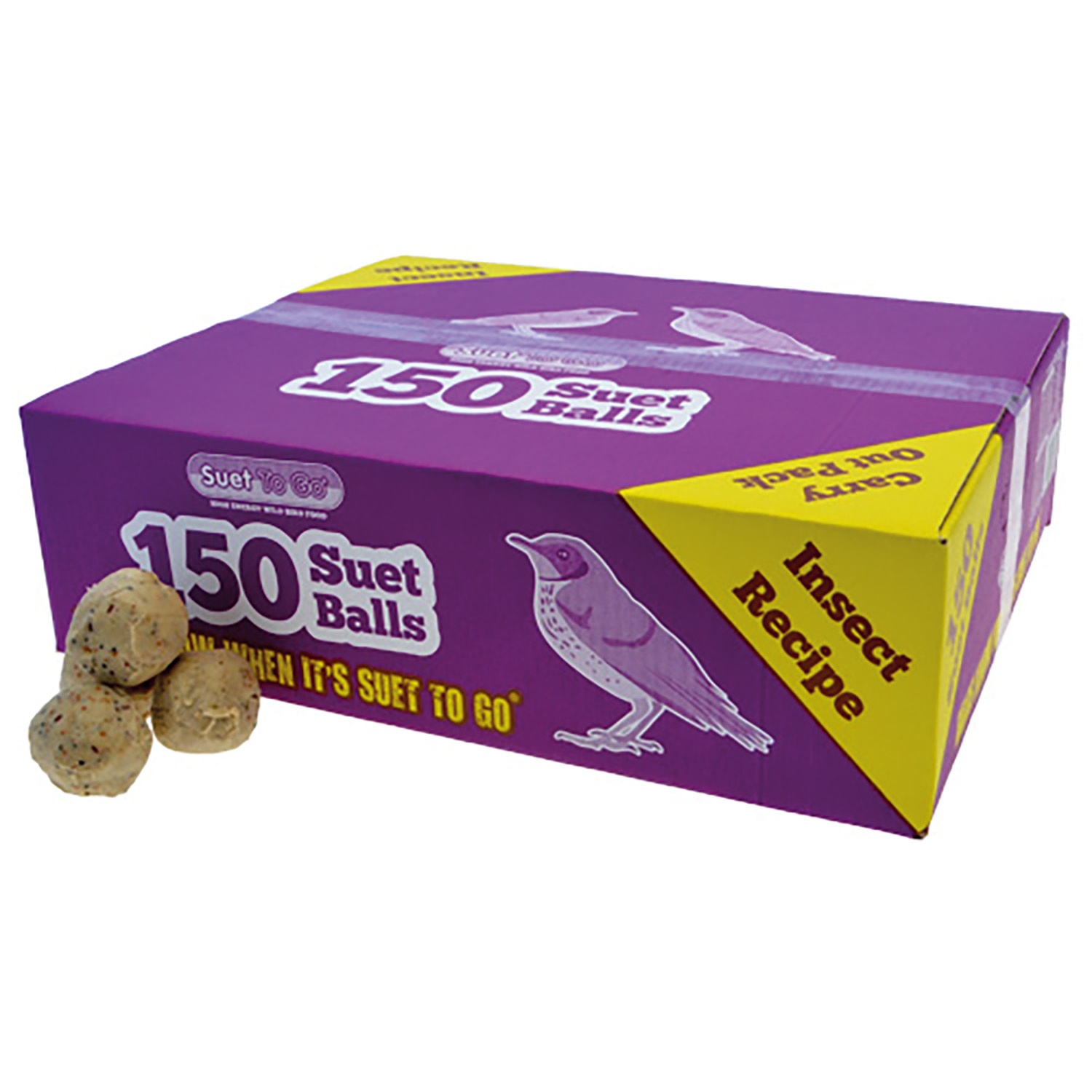 SUET TO GO SUET BALLS 150 PACK BOX