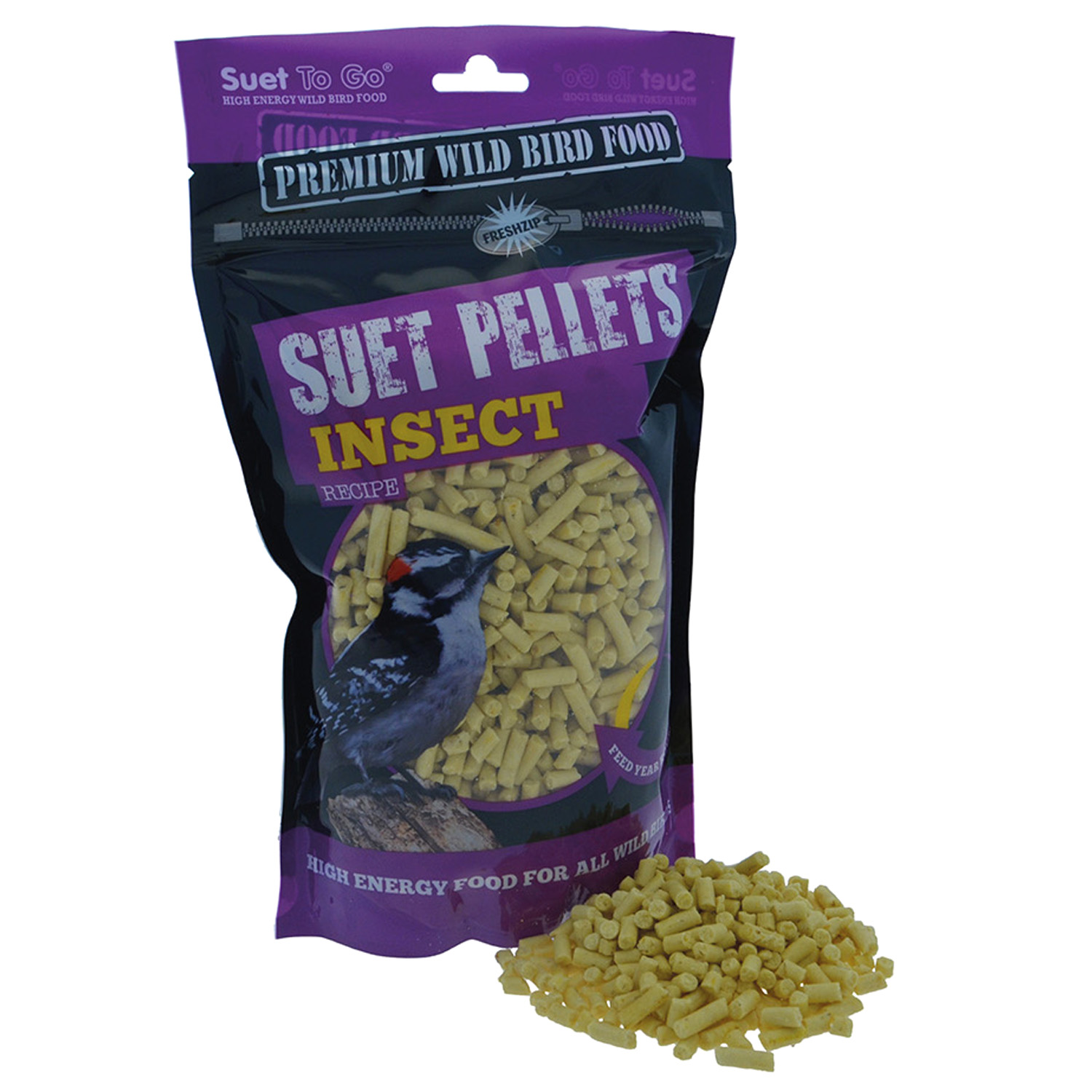 SUET TO GO SUET PELLETS INSECT 550 GM POUCH INSECT