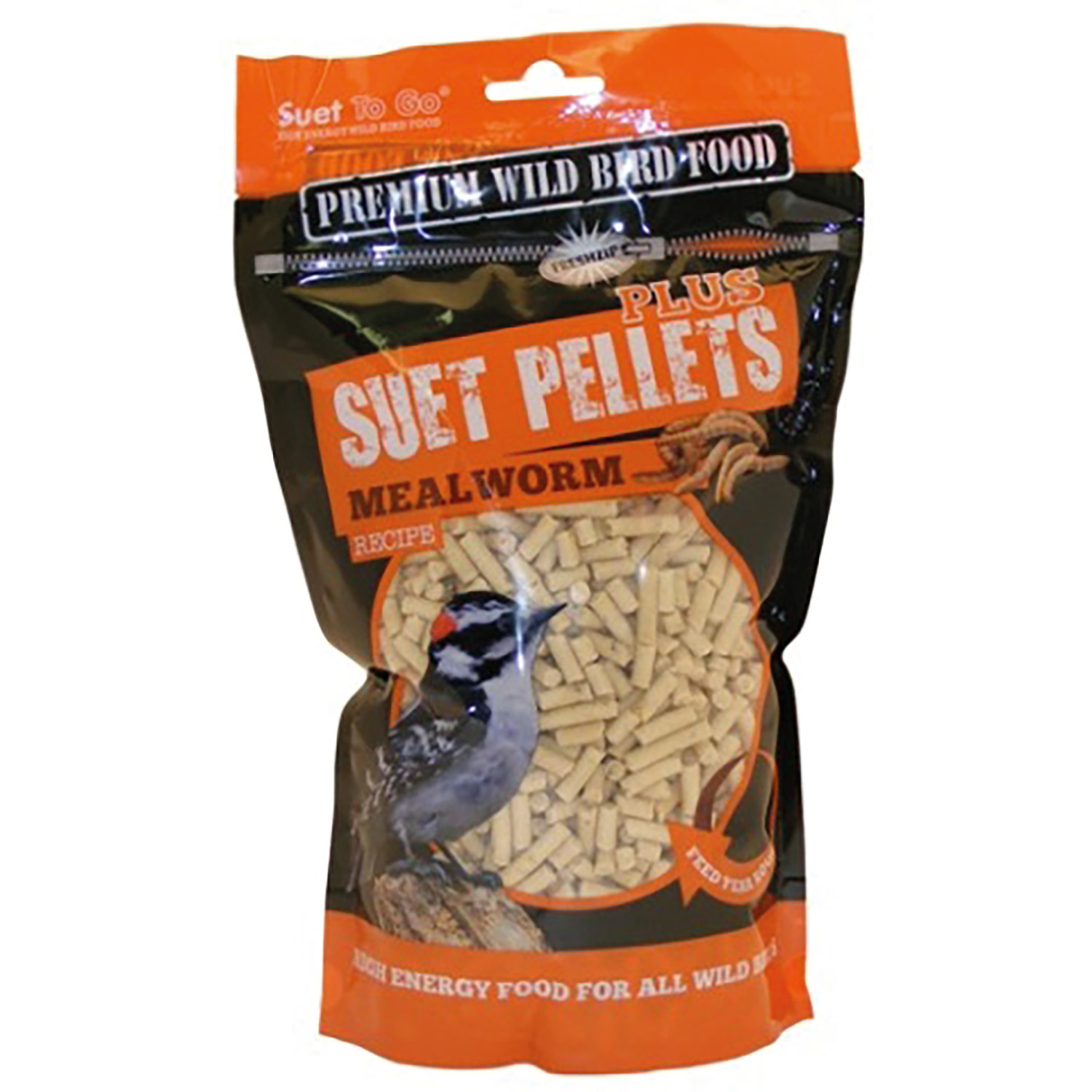 SUET TO GO SUET PELLETS MEALWORM 550 GM POUCH MEALWORM