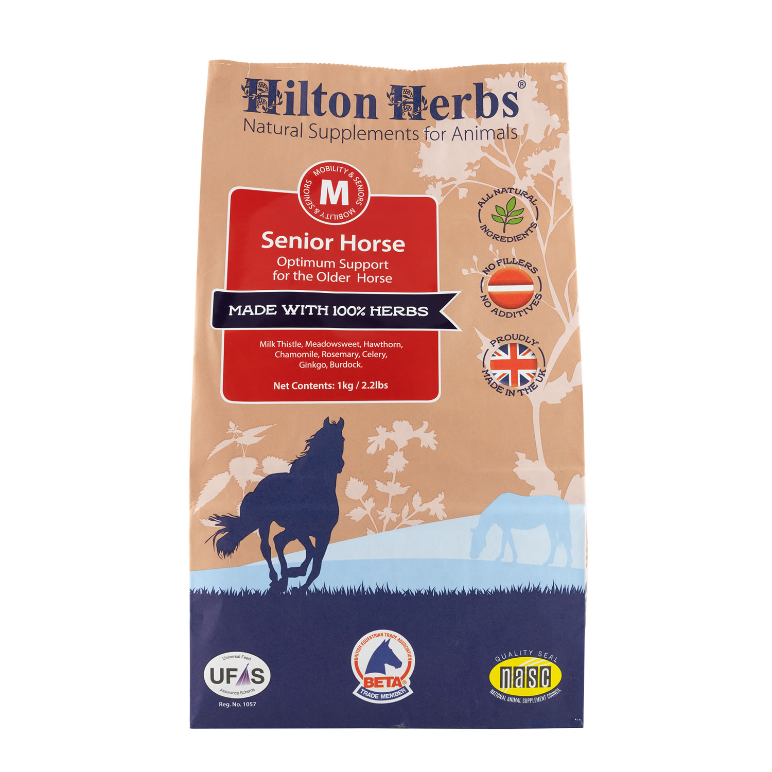 HILTON HERBS SENIOR HORSE  1 KG BAG
