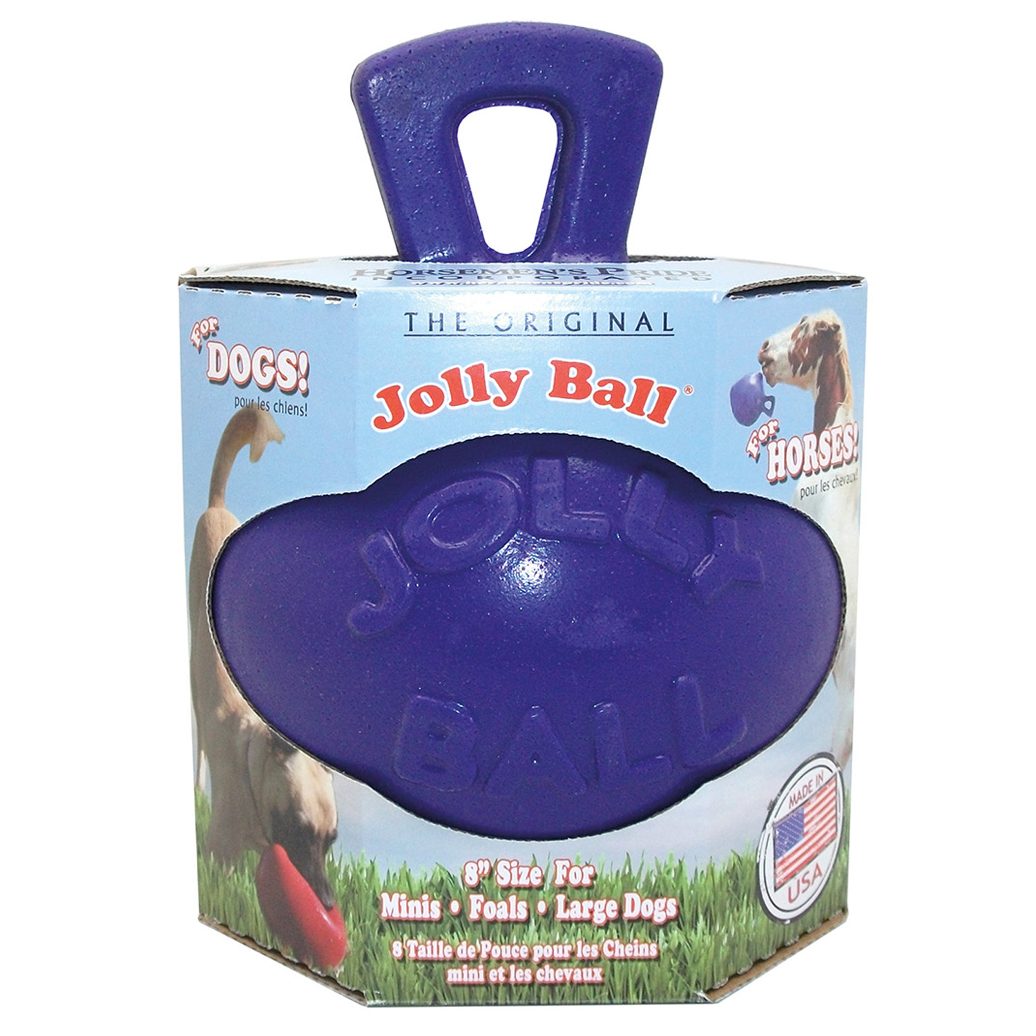 JOLLY PETS DUAL JOLLY BALL  8'' PURPLE