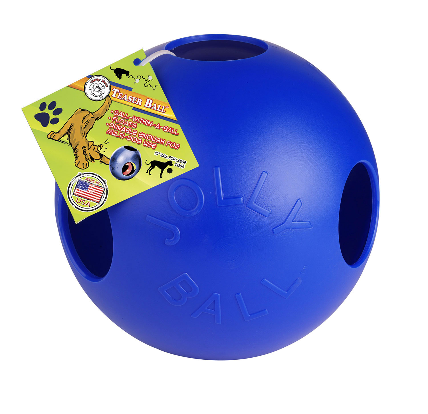 JOLLY PETS TEASER BALL 6'' 6'' BLUE