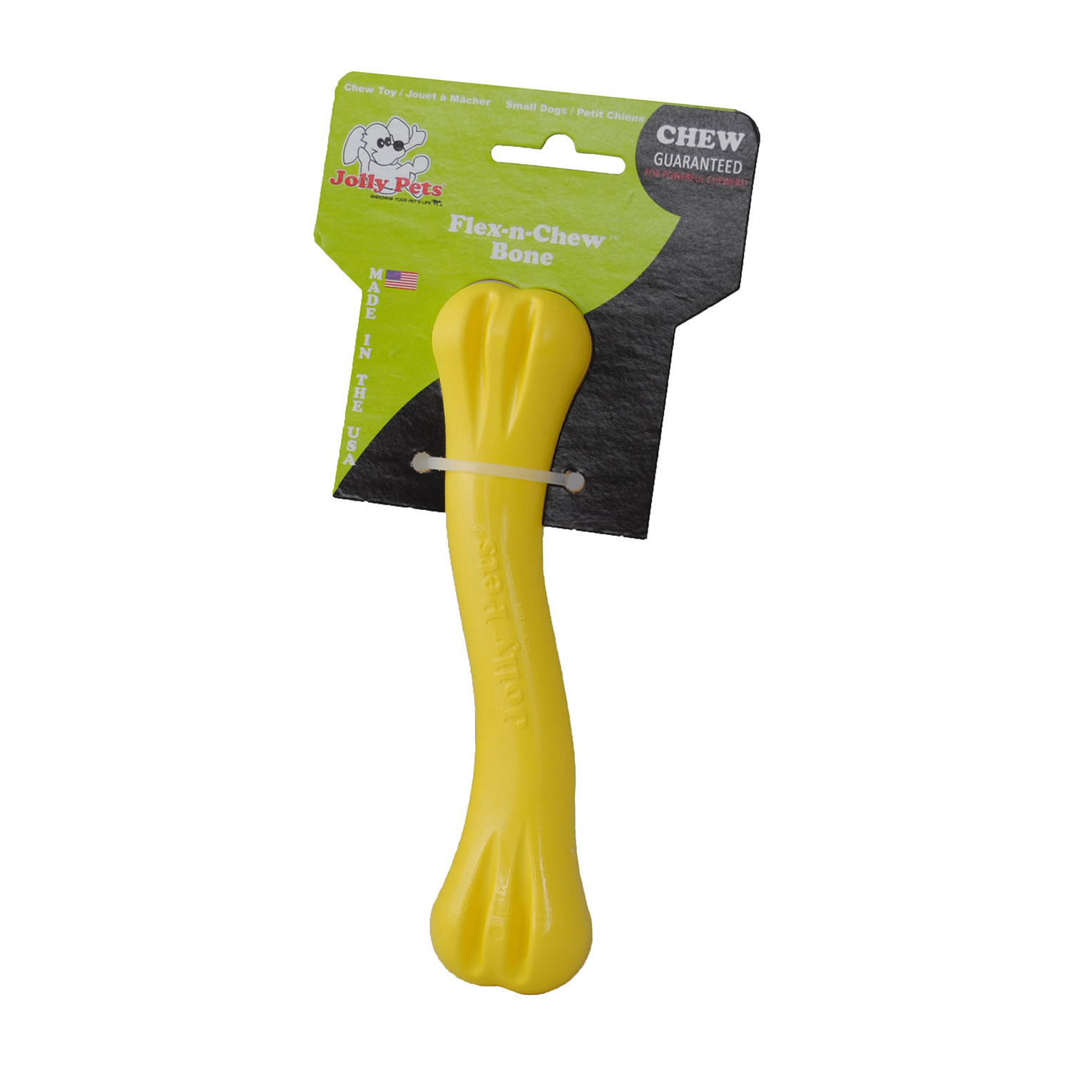 JOLLY PETS FLEX-N-CHEW JOLLY BONE SMALL YELLOW