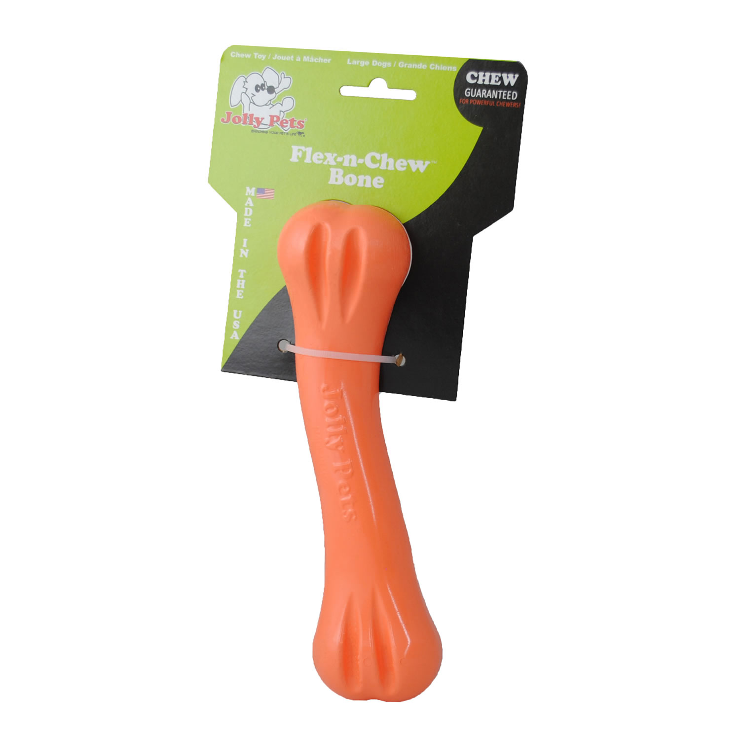 JOLLY PETS FLEX-N-CHEW JOLLY BONE LARGE ORANGE