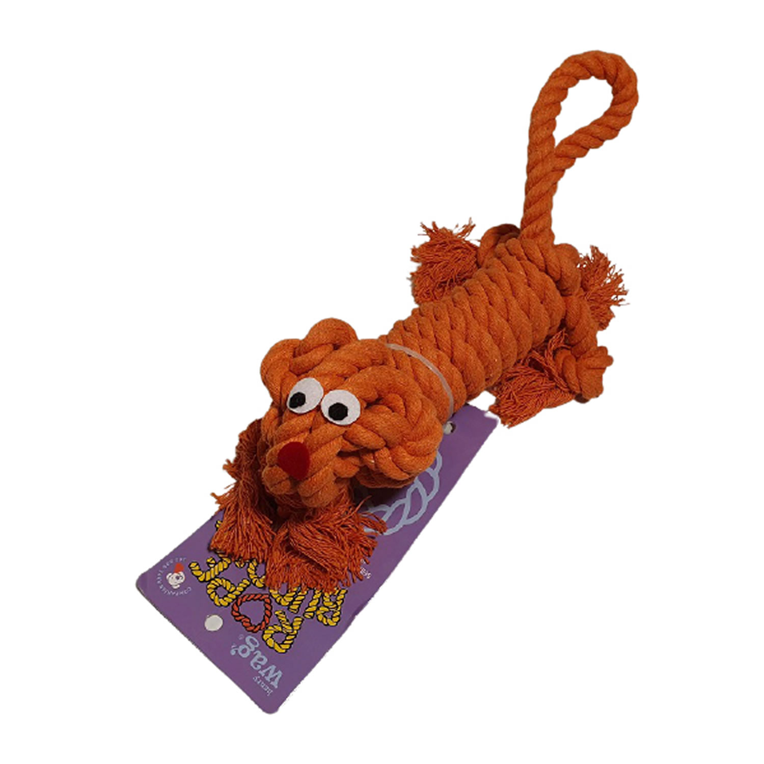 HENRY WAG ROPE BUDDY SMALL ORANGE SQUIRREL