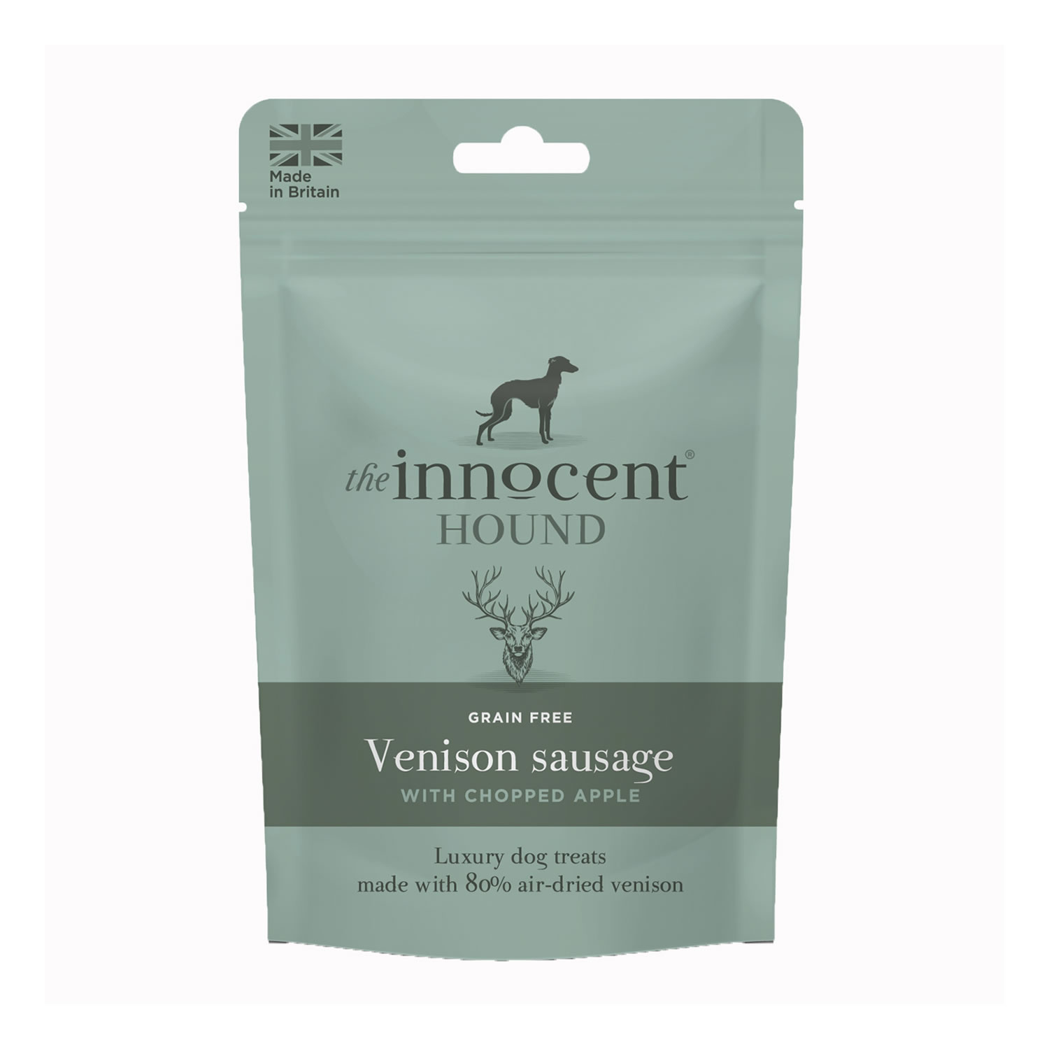 THE INNOCENT HOUND VENISON SAUSAGE WITH CHOPPED APPLE TREATS  7 TREAT PACK