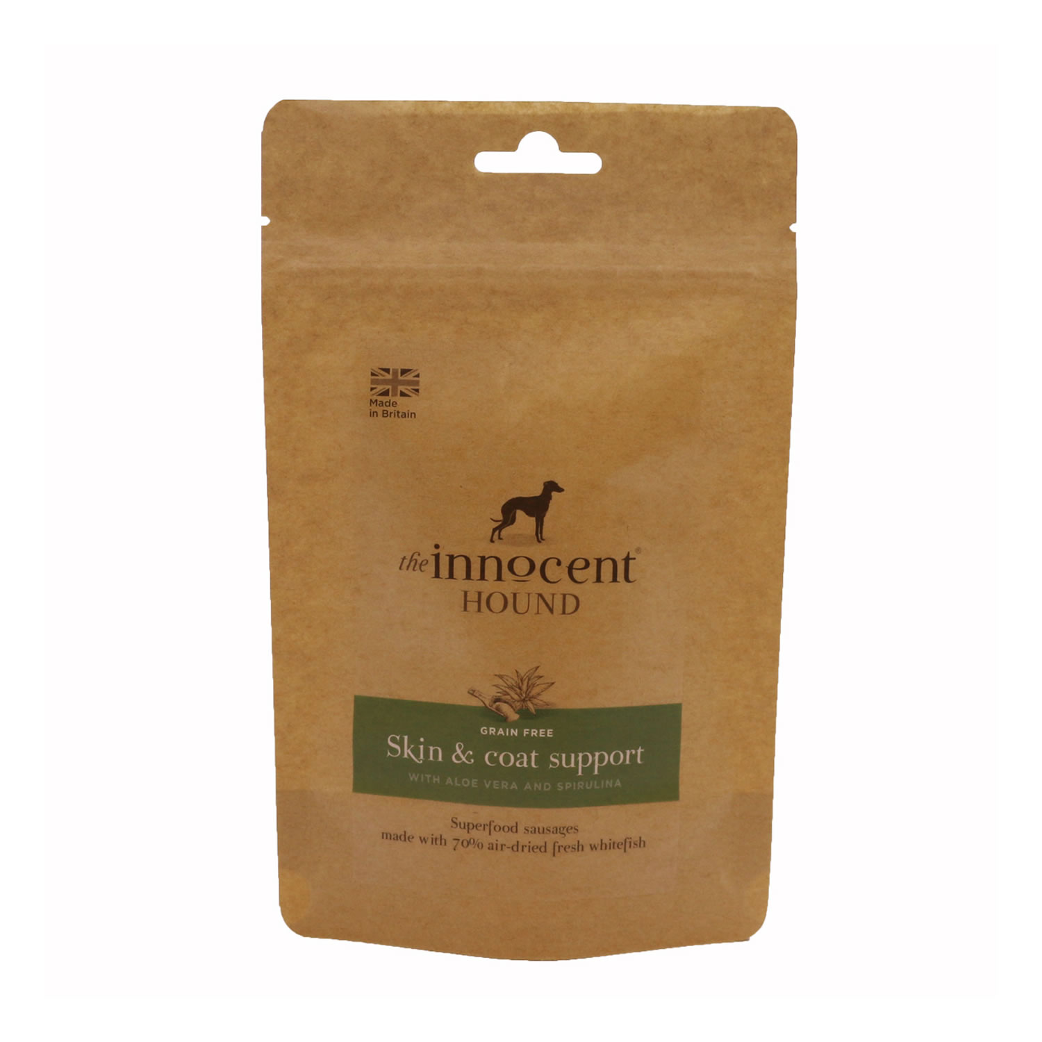 THE INNOCENT HOUND SKIN & COAT SUPPORT SAUSAGE TREATS  10 TREAT PACK