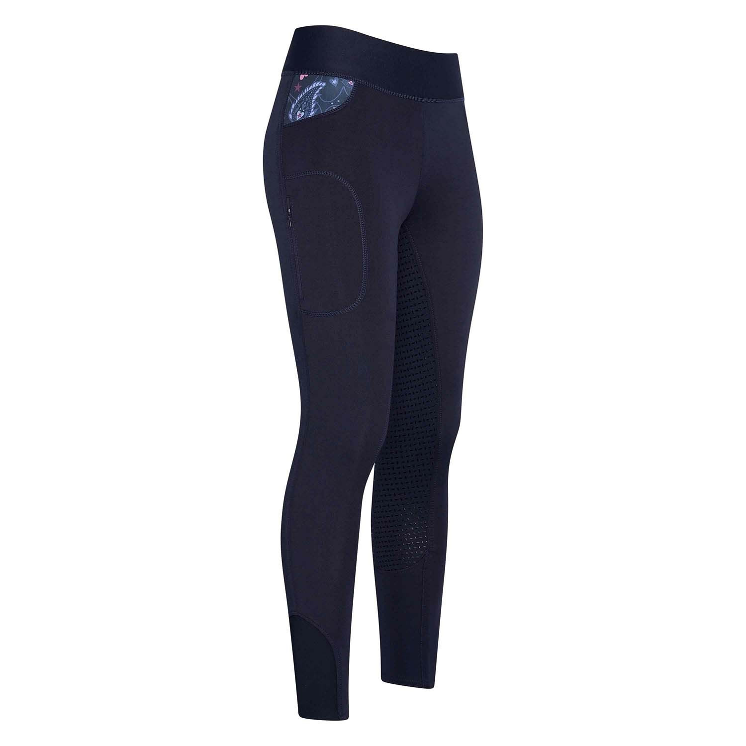 IMPERIAL RIDING KIDS TIGHTS IRHCOSMIC SPARKLE NAVY