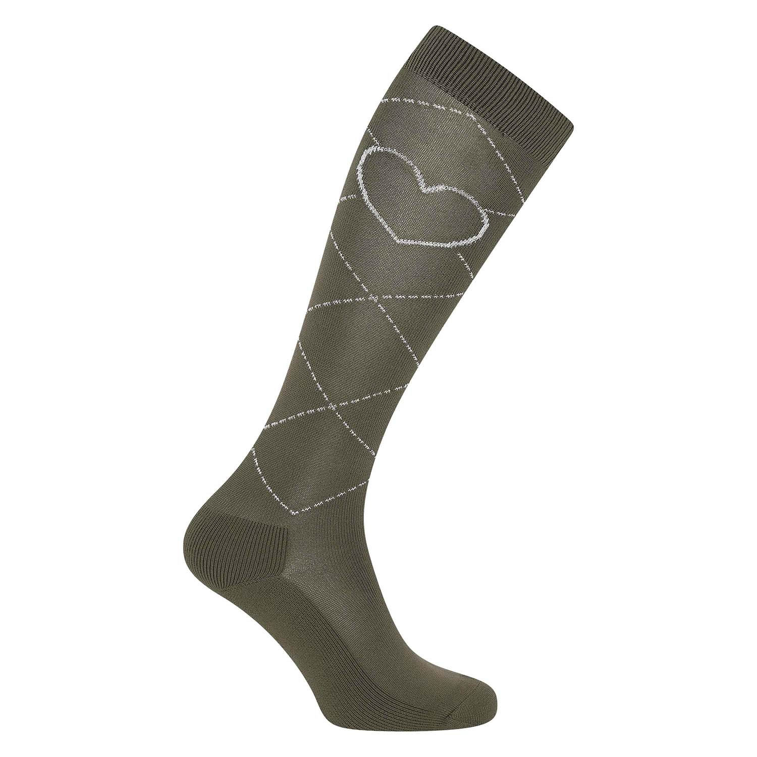 IMPERIAL RIDING SOCKS IRHIMPERIAL HEART SAGE GREEN