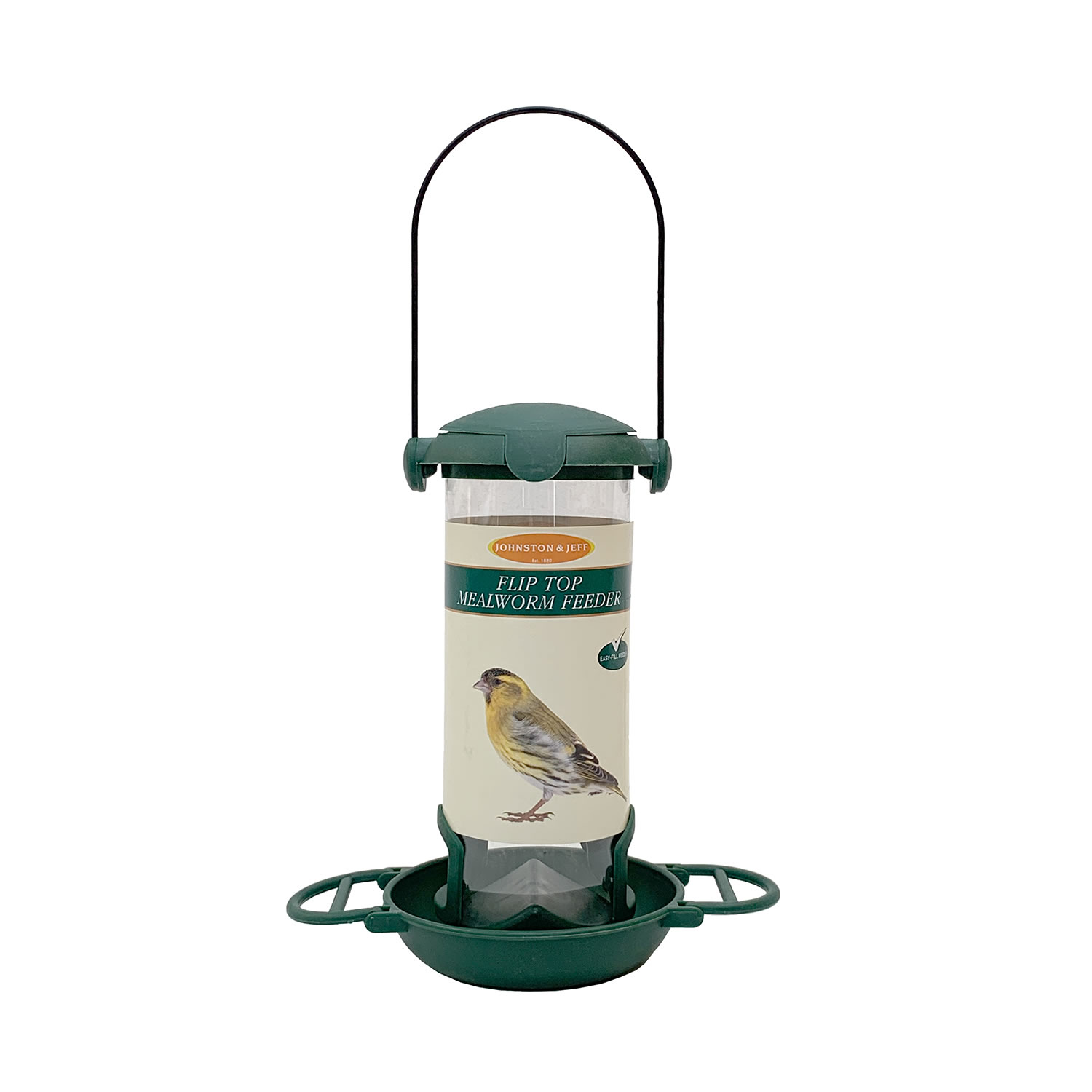 JOHNSTON & JEFF FLIP TOP MEALWORM FEEDER totalfarmsupplies.co.uk
