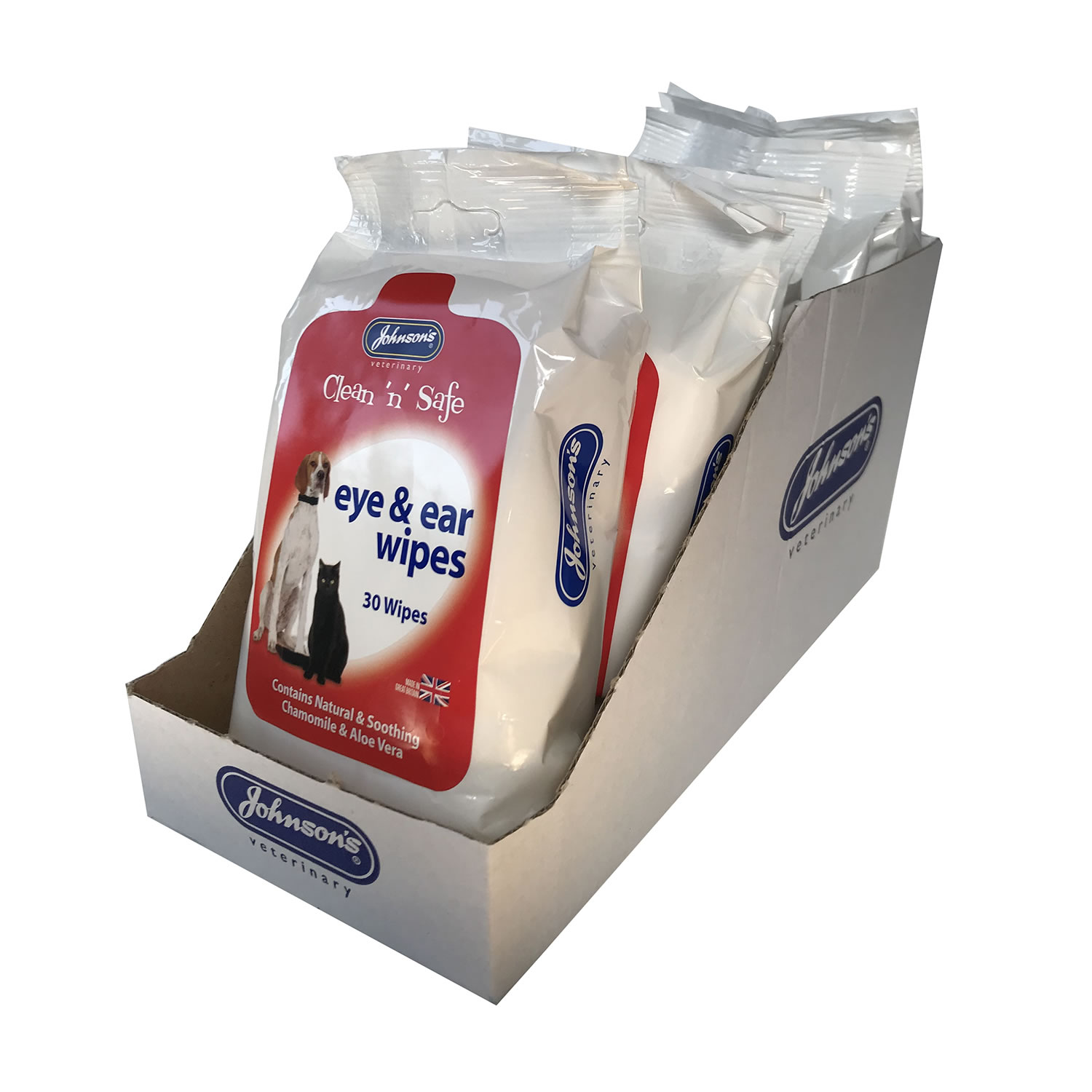 JOHNSON'S VETERINARY CLEAN 'N' SAFE EYE & EAR WIPES