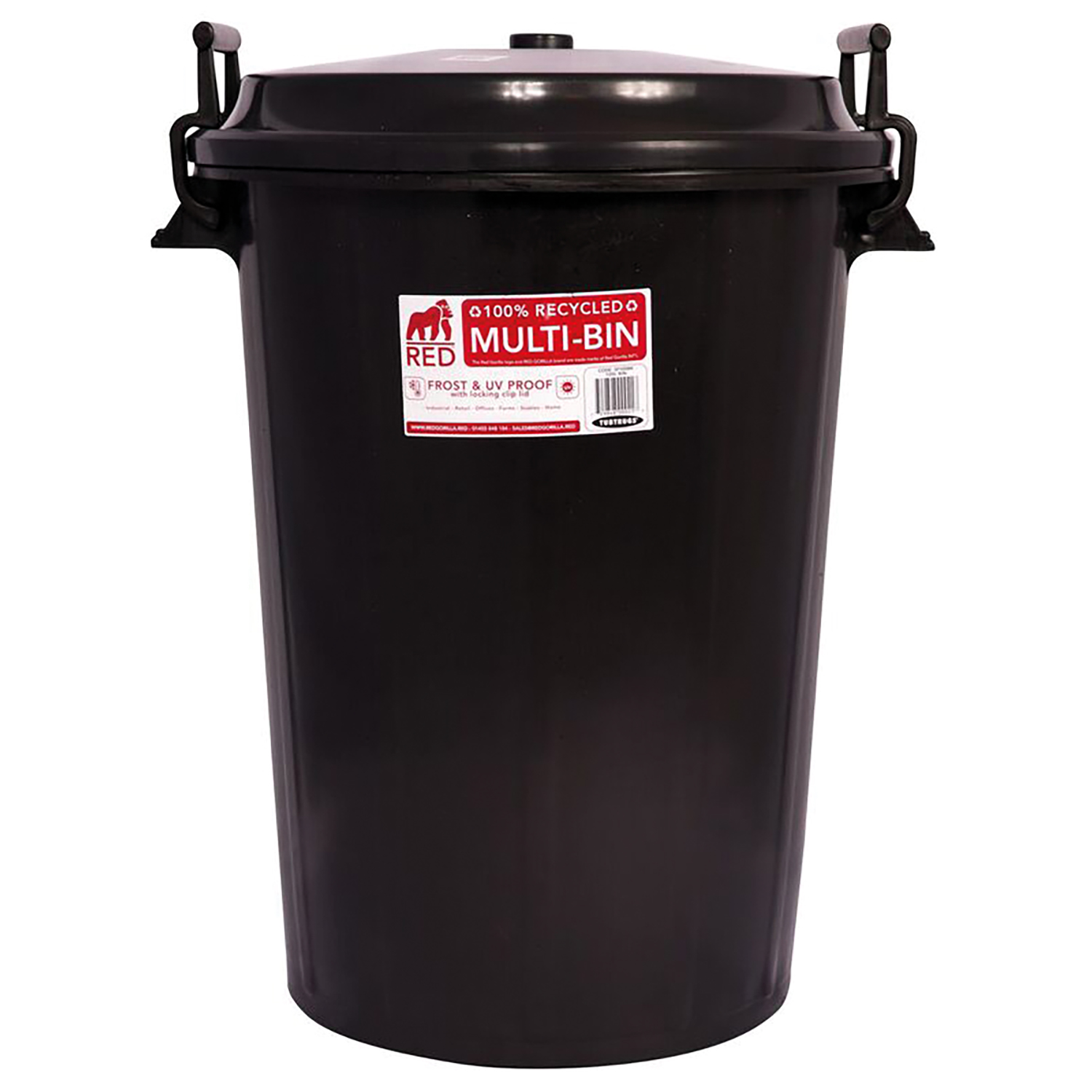 RED GORILLA TUBTRUG MULTI-BIN C/W CLIP LID C/W CLIP LID LARGE LARGE (100LT)