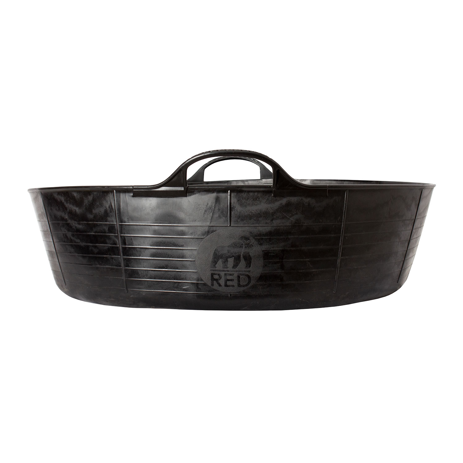 RED GORILLA RECYCLED SHALLOW TUB BLACK  LARGE (35LT)