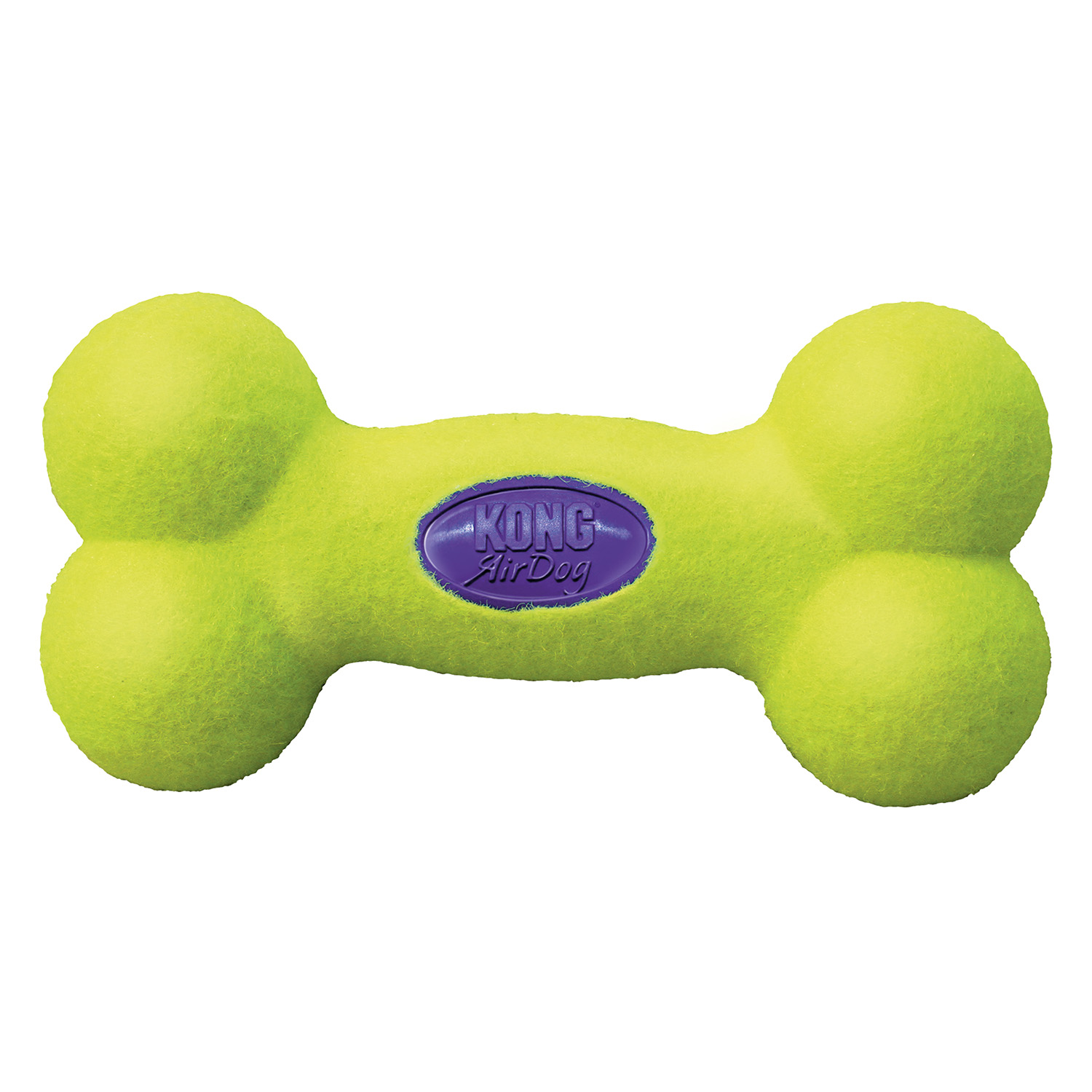 KONG AIRDOG SQUEAKER BONE SMALL YELLOW/BLUE