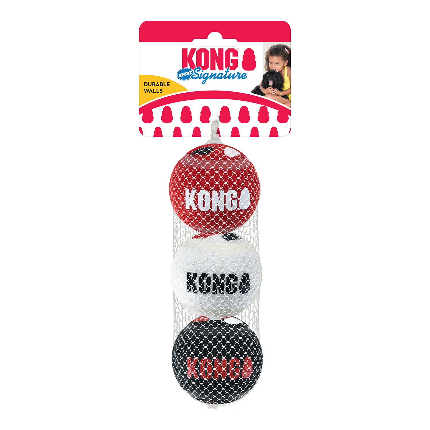 KONG SIGNATURE SPORT BALLS SMALL  3 PACK