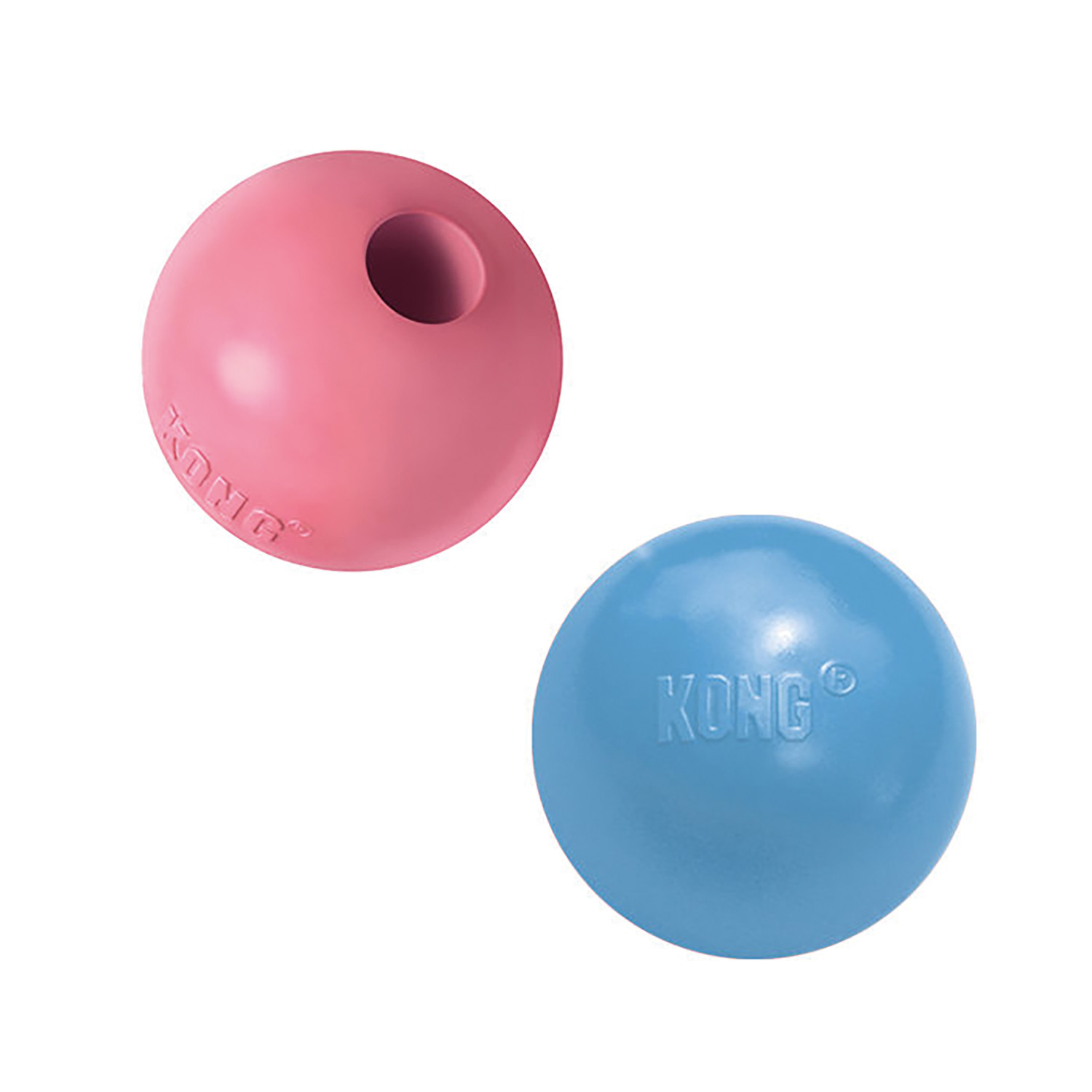 KONG PUPPY BALL  MEDIUM/LARGE PINK/BLUE