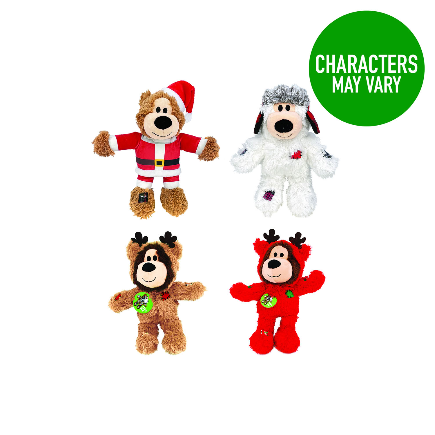 KONG Holiday Wild Knots Bear Assorted Styles- Medium/Large