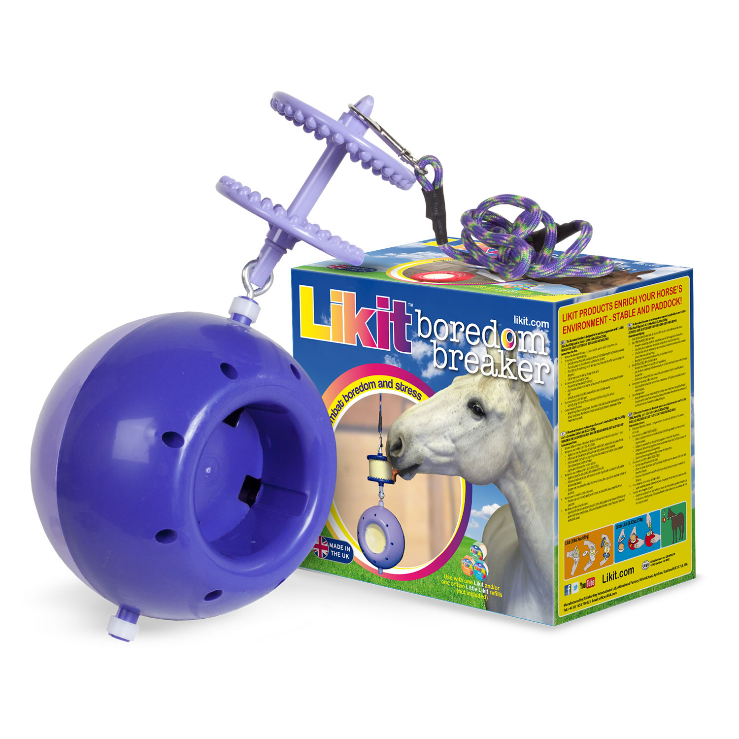 Likit Tongue Twister Pour Chevaux – Parfum Lilas – 1 Count