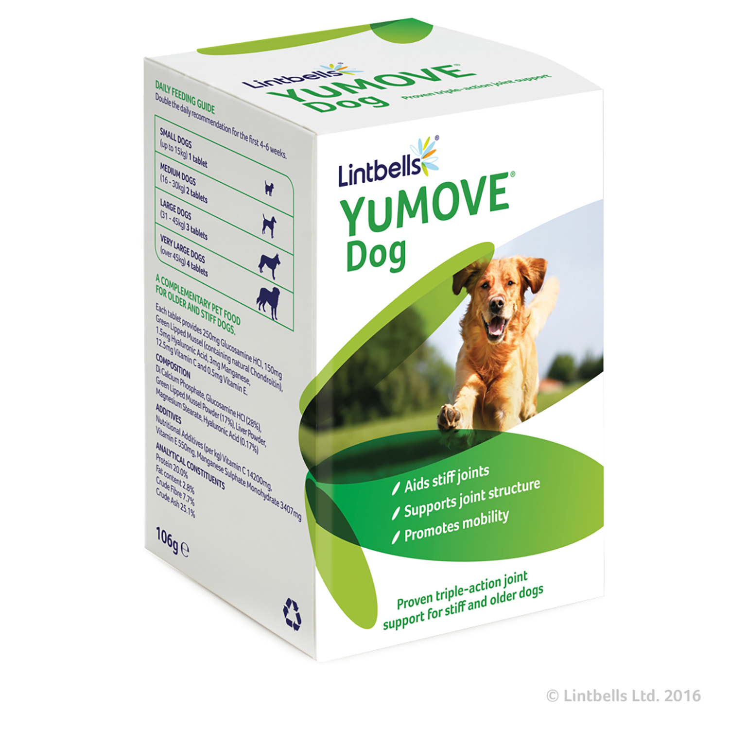 LINTBELLS YUMOVE DOG TABLETS 120 PACK