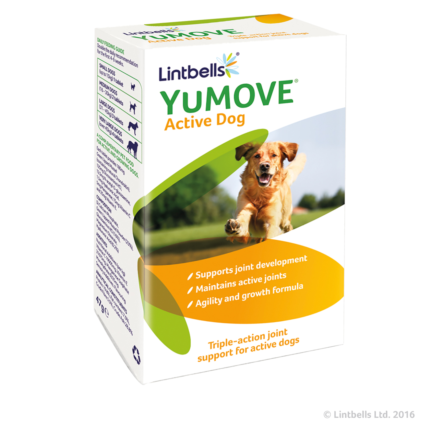 LINTBELLS YUMOVE ACTIVE DOG TABLETS 60 PACK