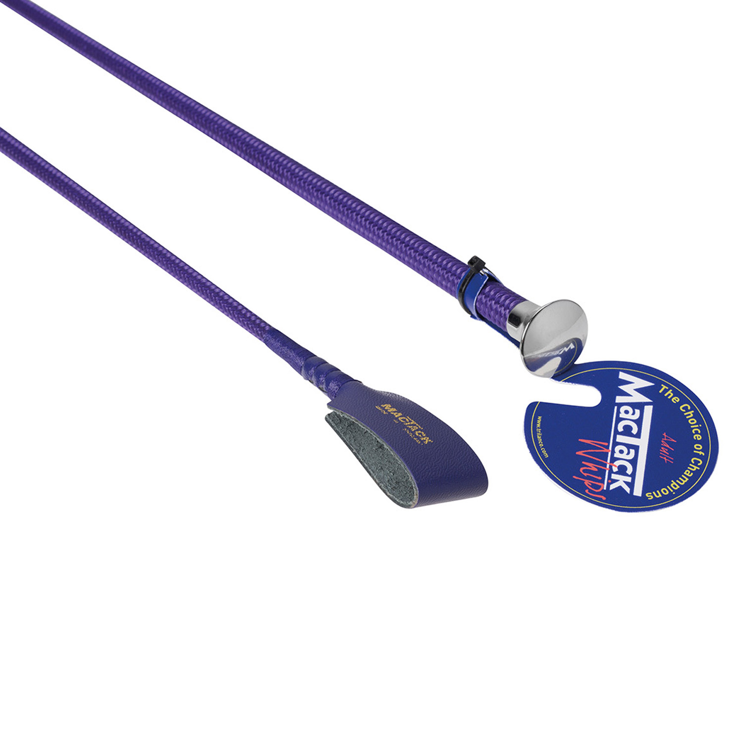 MACTACK RIDING WHIP WITH NO6 KEEPER S34 24'' PURPLE 24''