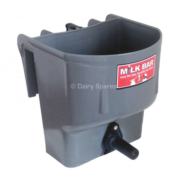 Milk Bar 1 Calf Feeder c/w Hooks to fit 25mm Rail, 'Click' System