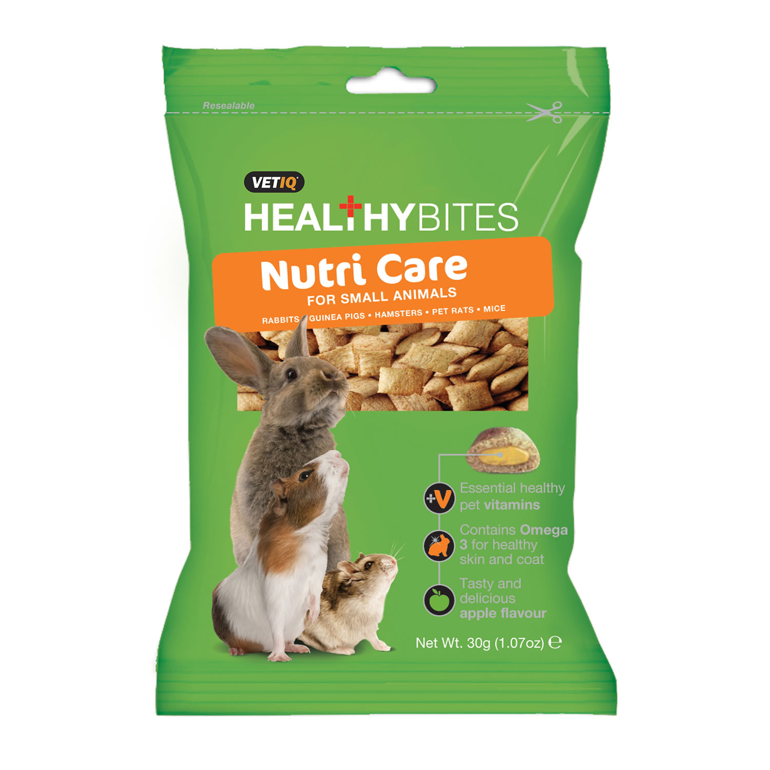 VETIQ HEALTHY BITES NUTRI CARE FOR SMALL ANIMALS 30 GM 30 GM