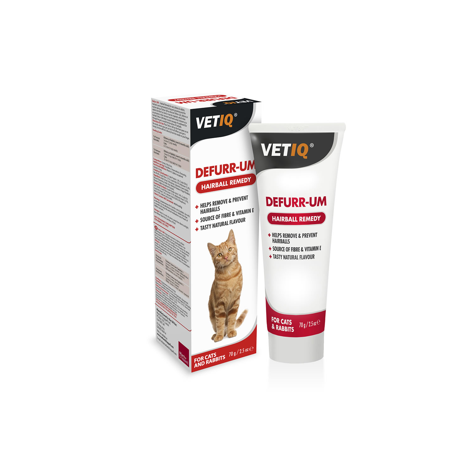 VETIQ DEFURR-UM HAIRBALL REMEDY FOR CATS 70 GM