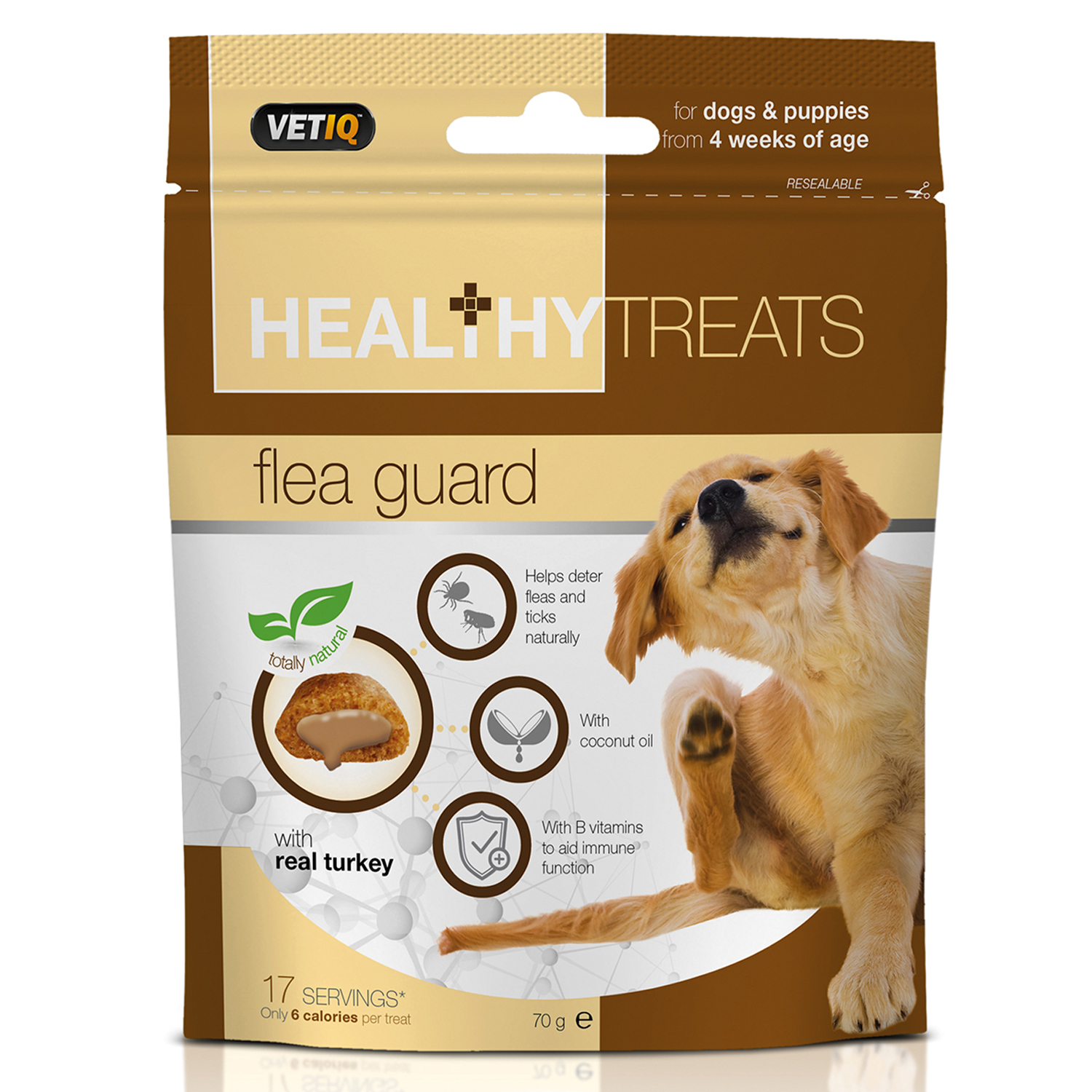 VETIQ HEALTHY TREATS FLEA GUARD FOR DOGS & PUPPIES 70 GM 70 GM