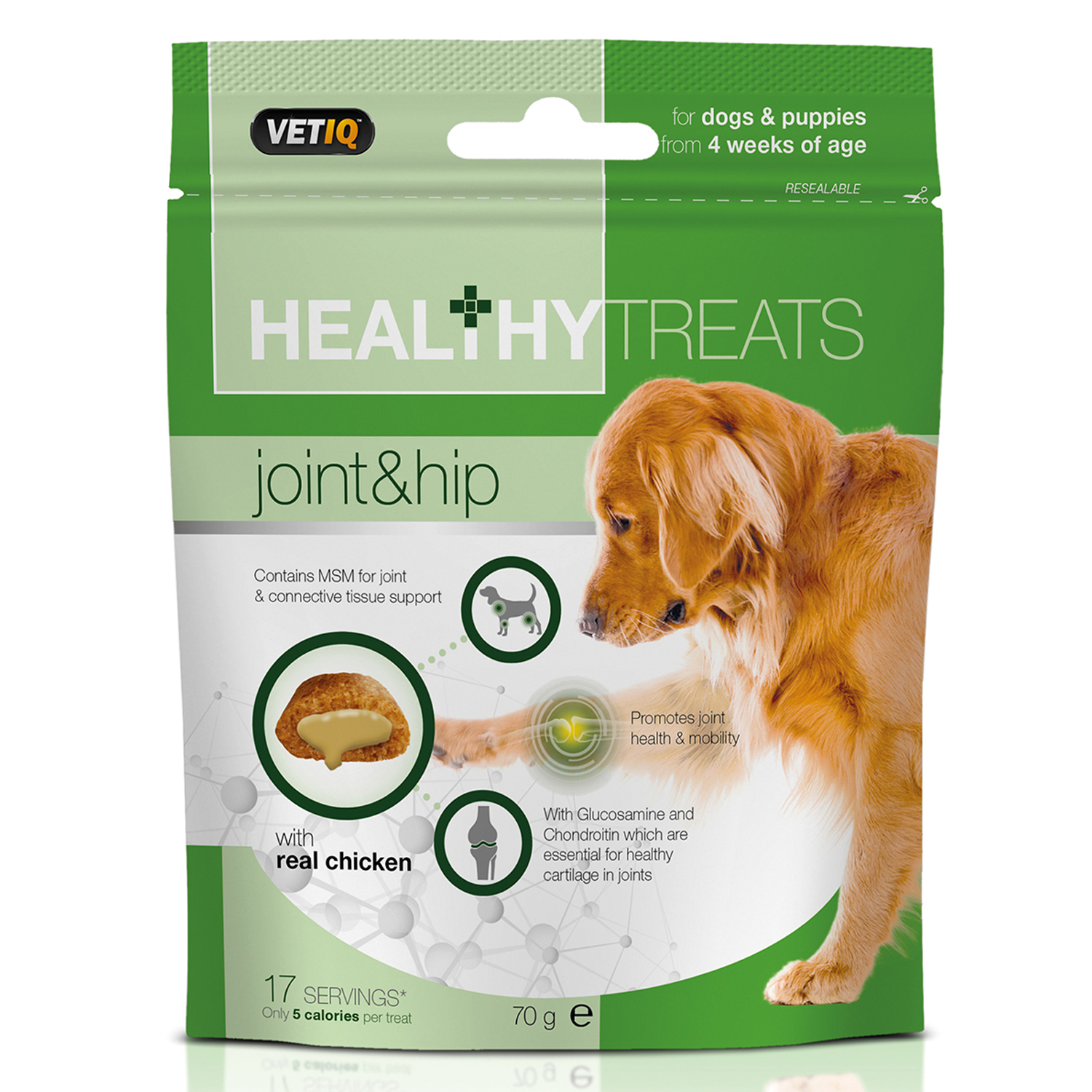 VETIQ HEALTHY TREATS JOINT & HIP FOR DOGS & PUPPIES 70 GM 70 GM