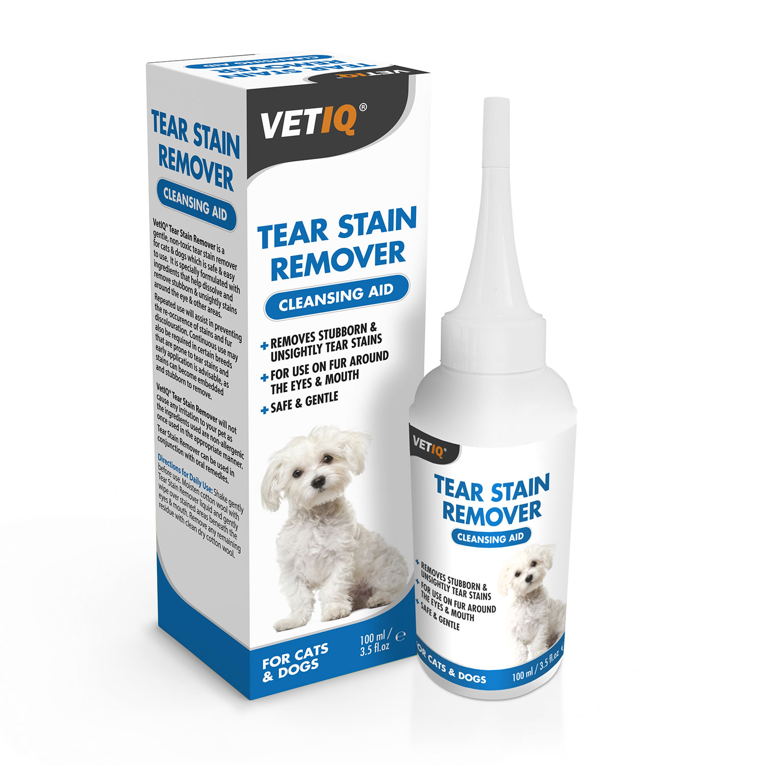 VETIQ TEAR STAIN REMOVER FOR CATS & DOGS 100 ML 100 ML