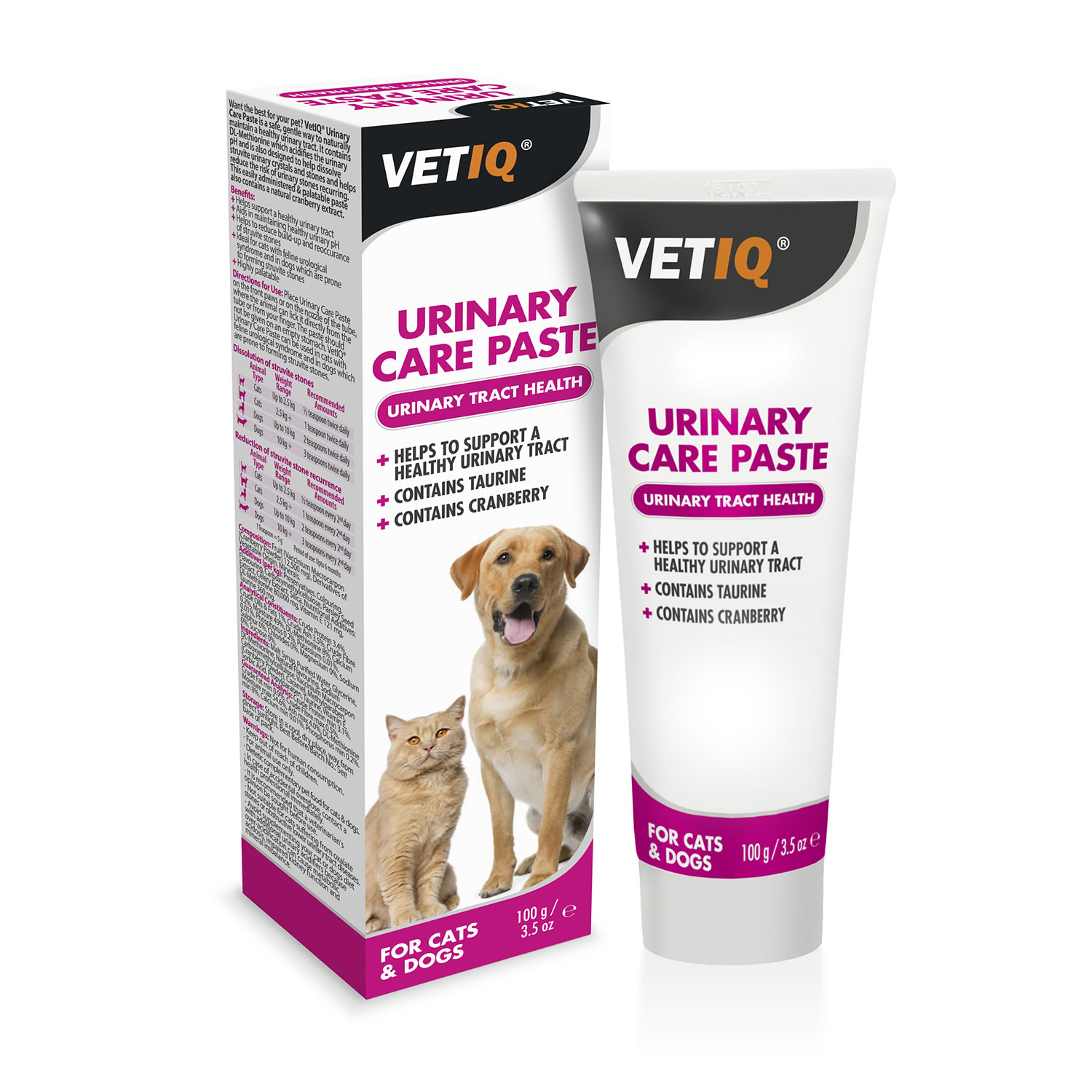 VETIQ URINARY CARE PASTE FOR CATS DOGS 100 GM