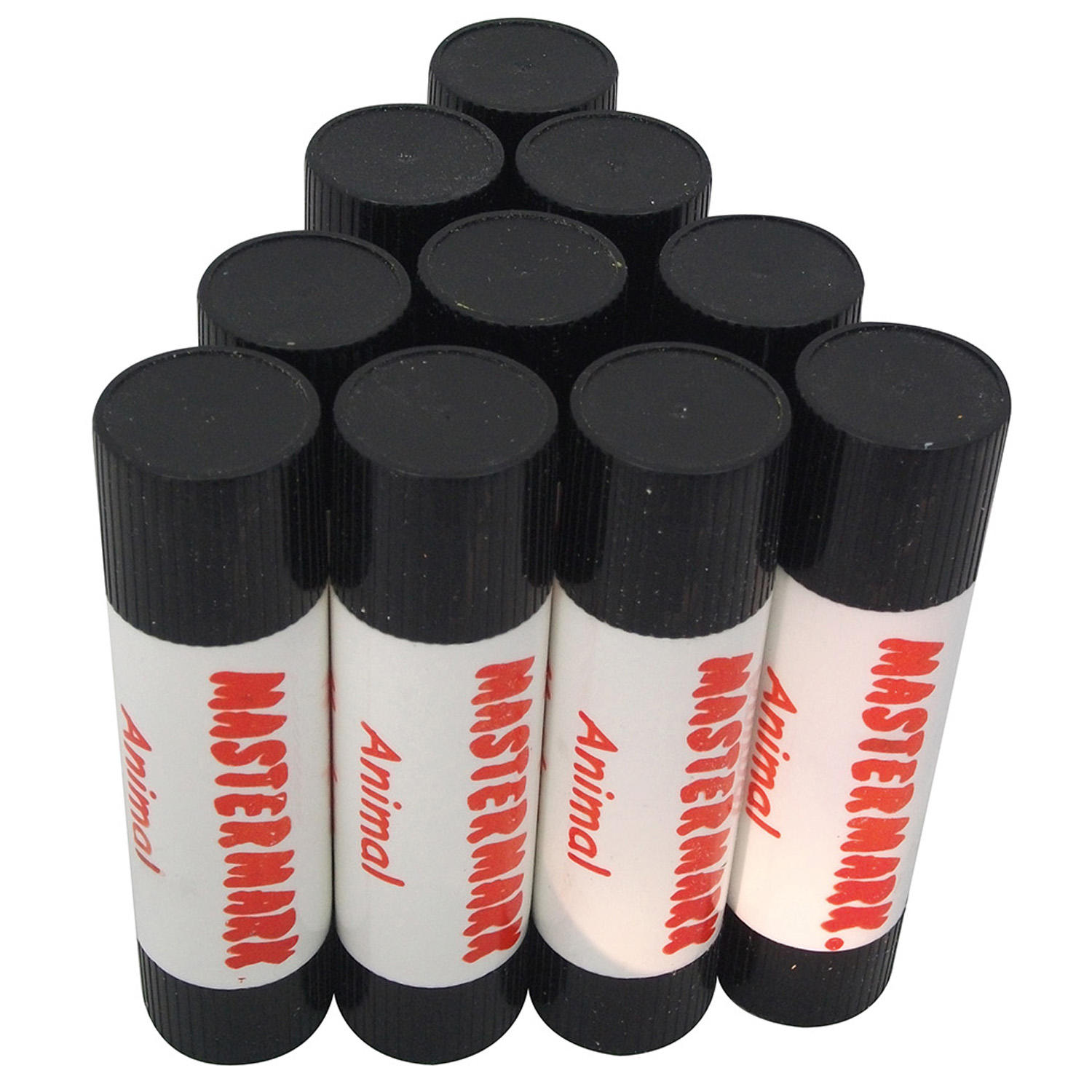 MASTERMARK WAX MARKERS TWIST BASE BLACK X 10 PACK