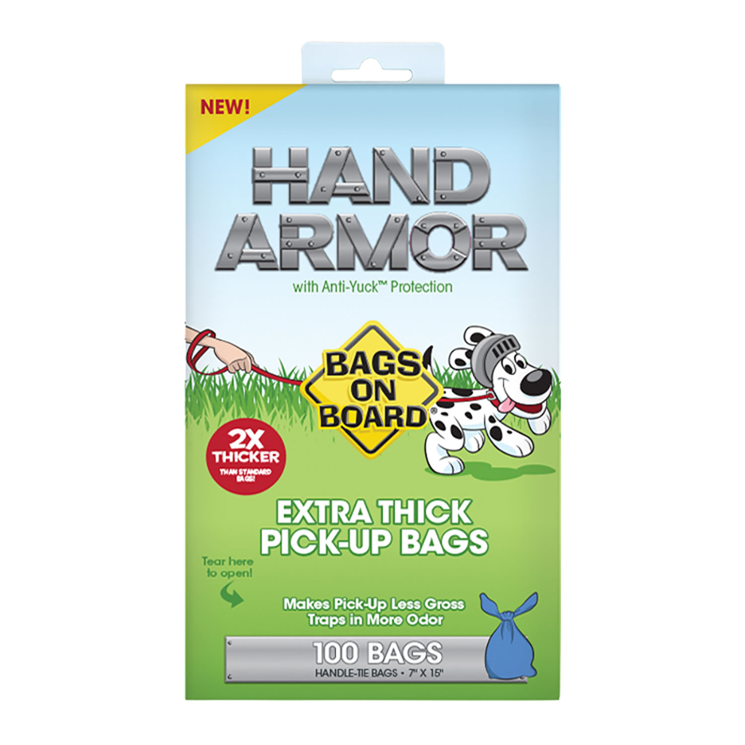 BAGS ON BOARD HAND ARMOUR 2X EXTRA THICK PICK-UP BAGS 100 BAGS 100 PACK