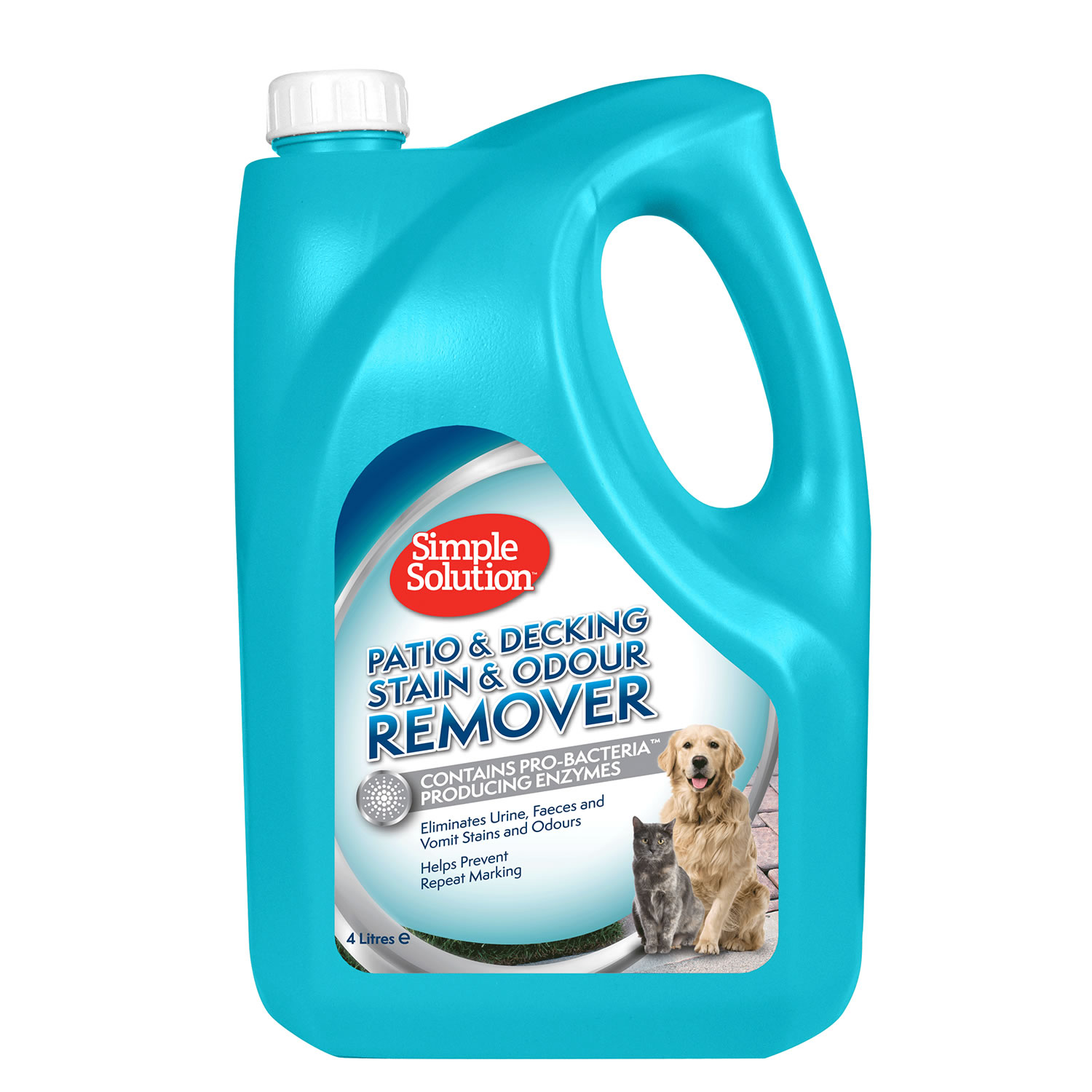SIMPLE SOLUTION PATIO & DECKING STAIN & ODOUR REMOVER 4 LT 4 LT
