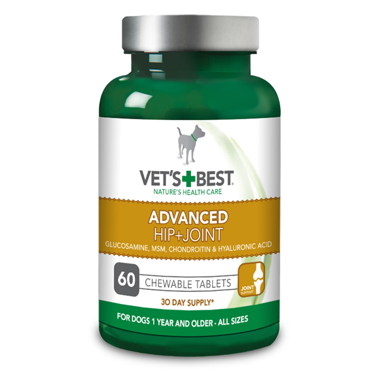 VETS BEST ADVANCED HIP & JOINT TABLETS FOR DOGS 60 TABLETS