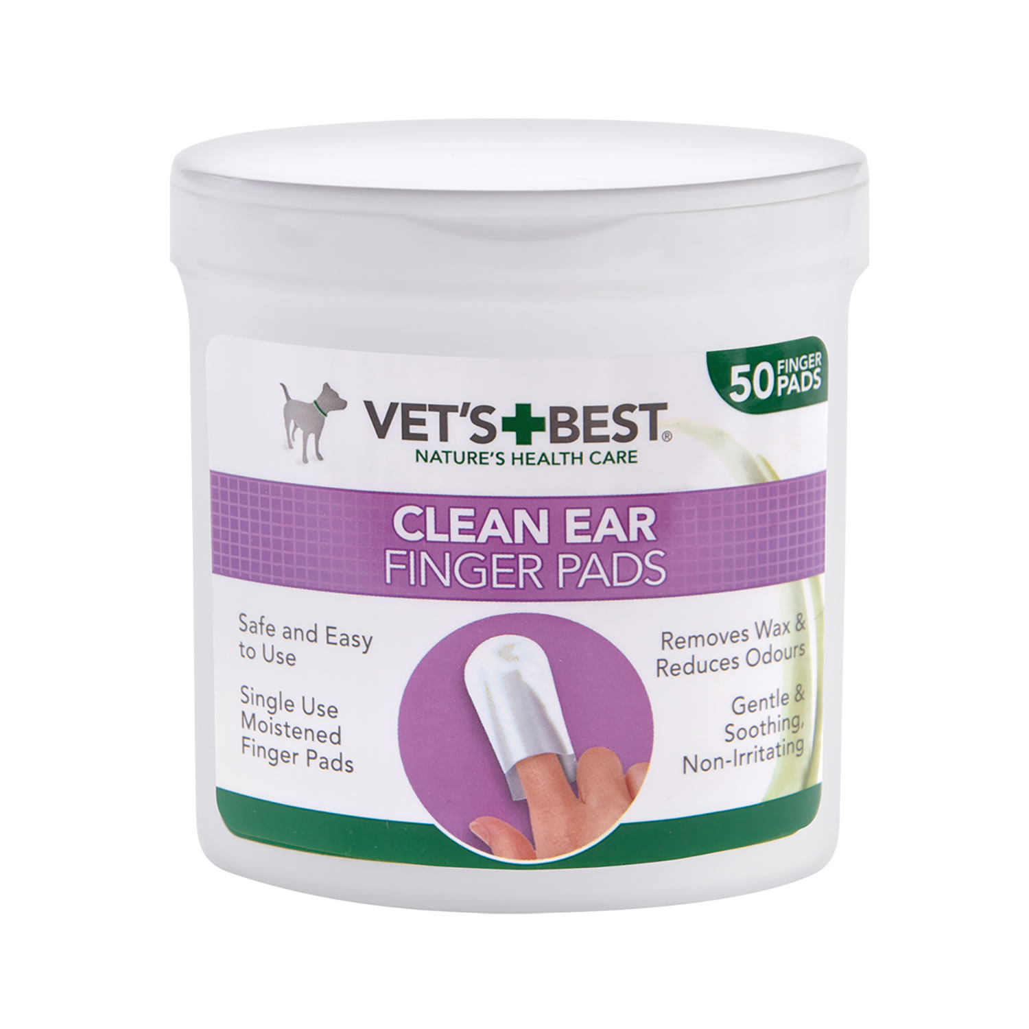 VETS BEST CLEAN EAR FINGER PADS 50 PADS 50 PADS