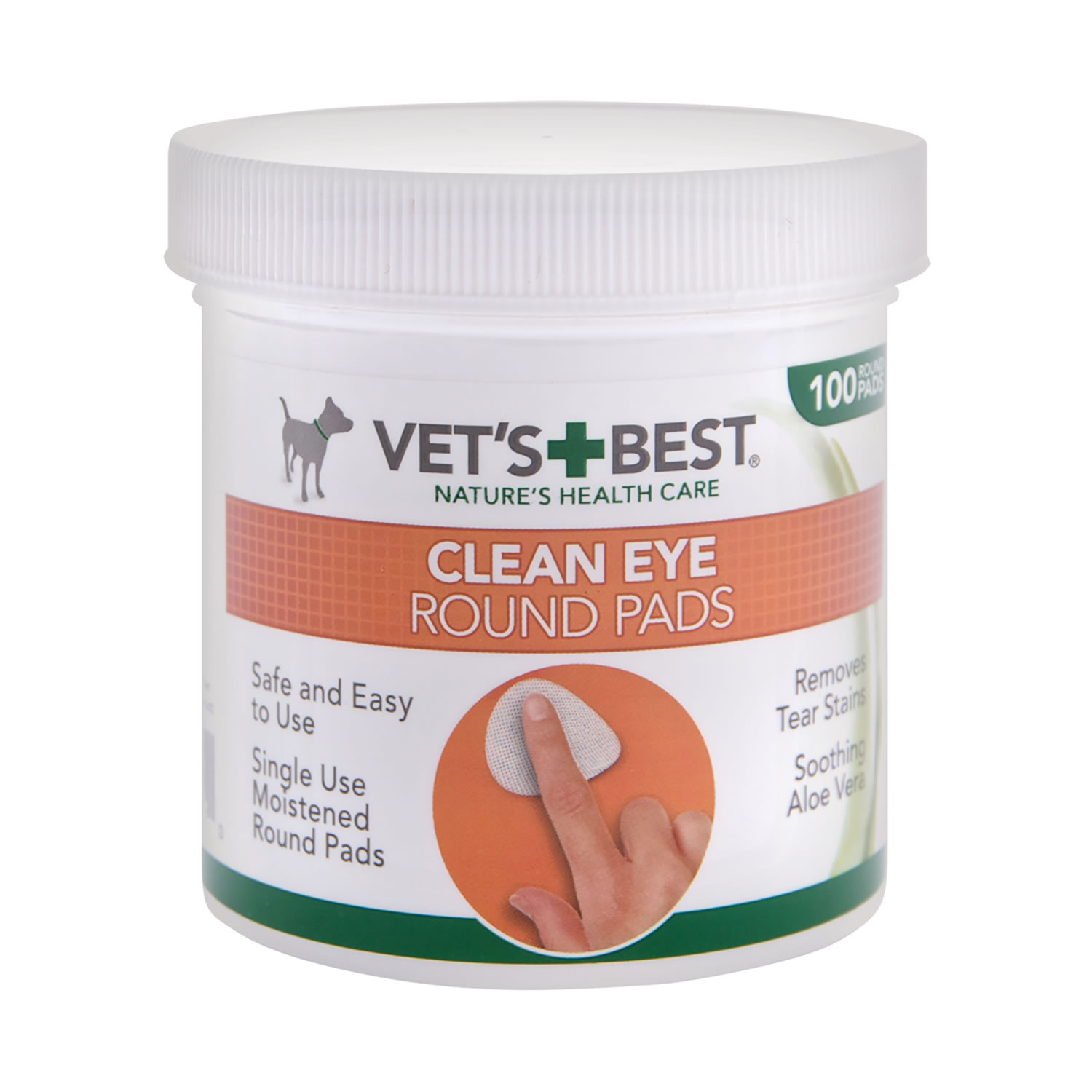 VETS BEST CLEAN EYE ROUND PADS 100 PADS 100 PADS