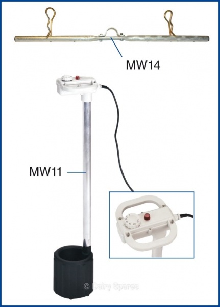 Milk Warmer Teflon Coated MkI White Top, 2.3kW c/w Suspension Kit