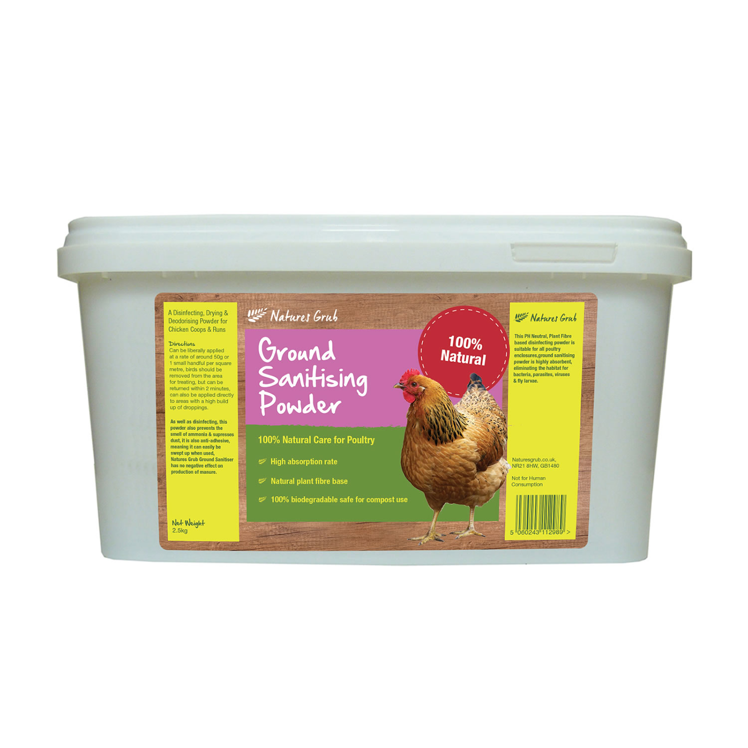 NATURES GRUB GROUND SANITISING POWDER