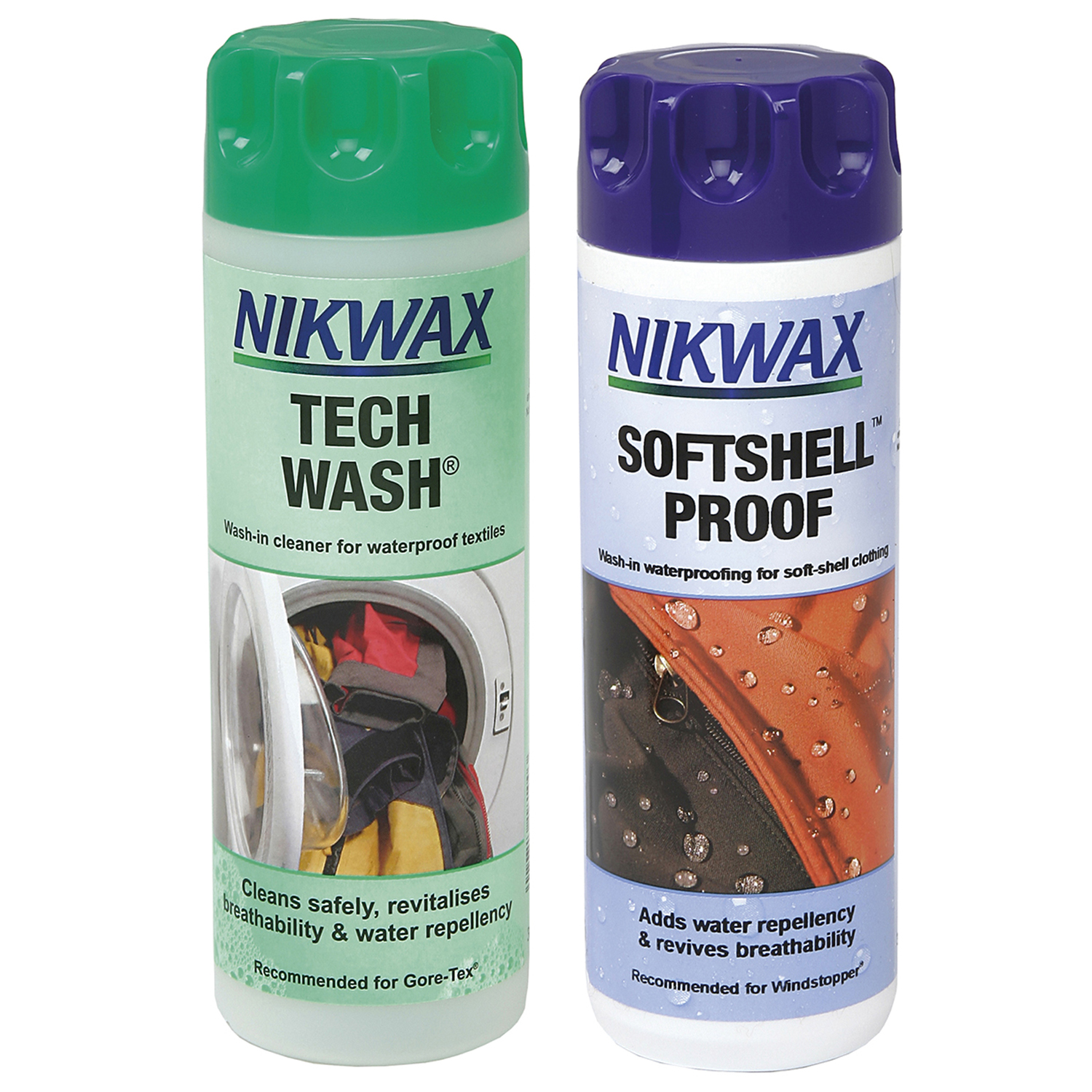 NIKWAX TECH WASH/SOFTSHELL PROOF TWIN PACK MINI MINI MINI X TWIN PACK