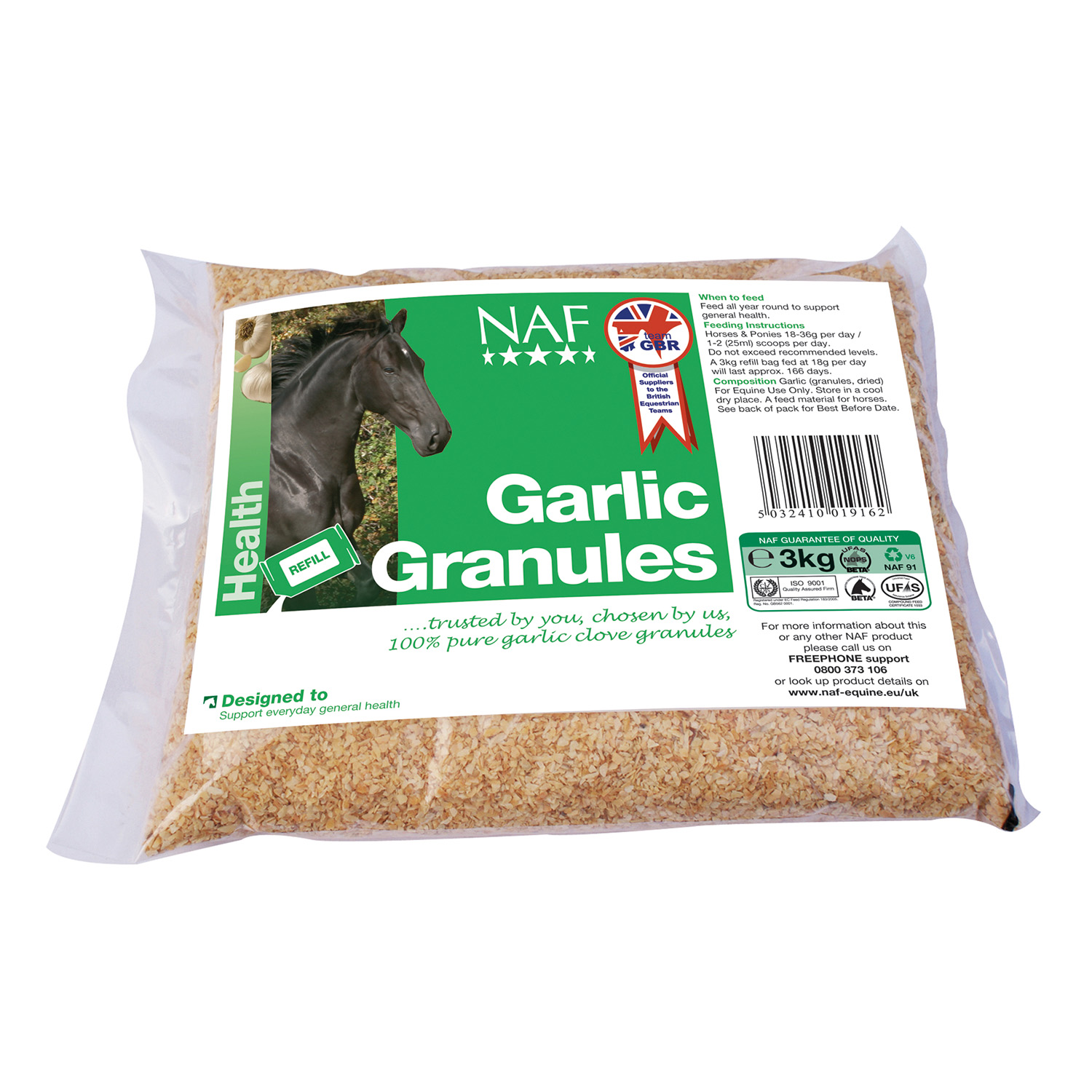 NAF GARLIC GRANULES 3 KG REFILL BAG 3 KG REFILL totalfarmsupplies.co.uk