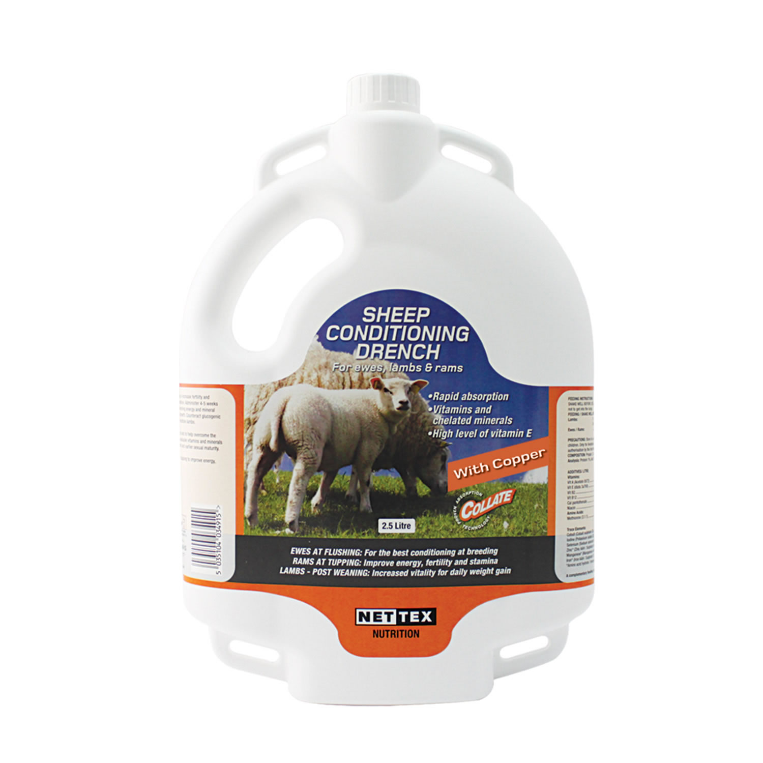 NETTEX SHEEP CONDITIONING DRENCH WITH COPPER BACKPACK 2.5 LT