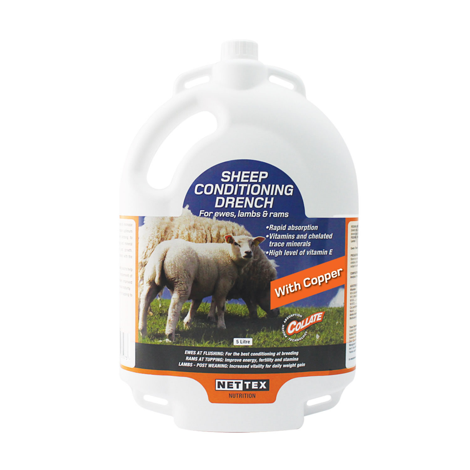 NETTEX SHEEP CONDITIONING DRENCH WITH COPPER BACKPACK 5 LT