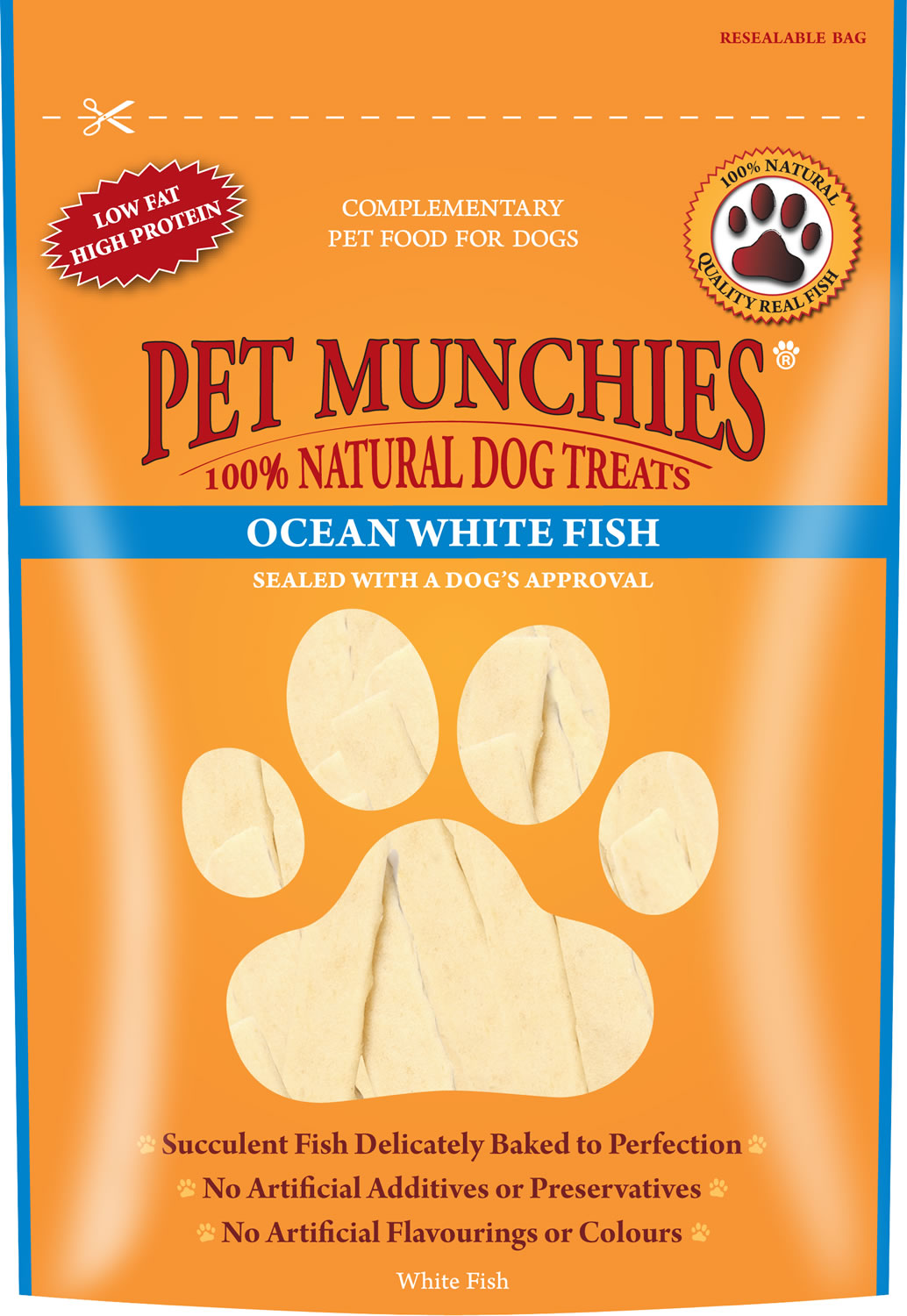 PET MUNCHIES OCEAN WHITE FISH 100 GM